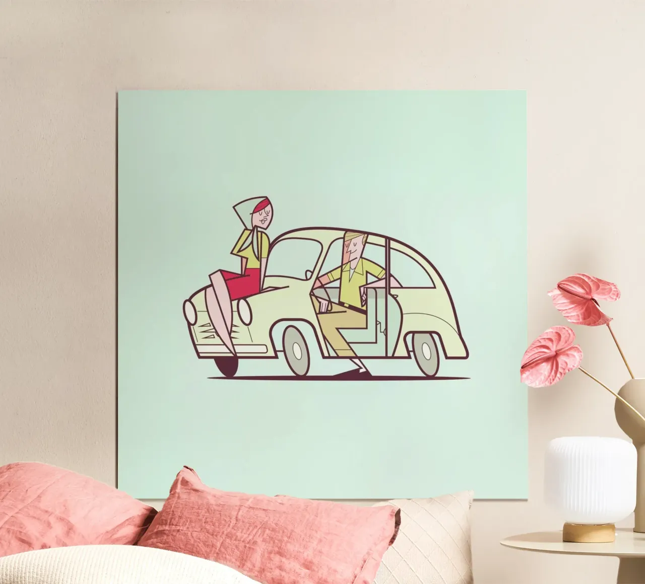 Seicento poster con telaio in alluminio da Ale Giorgini