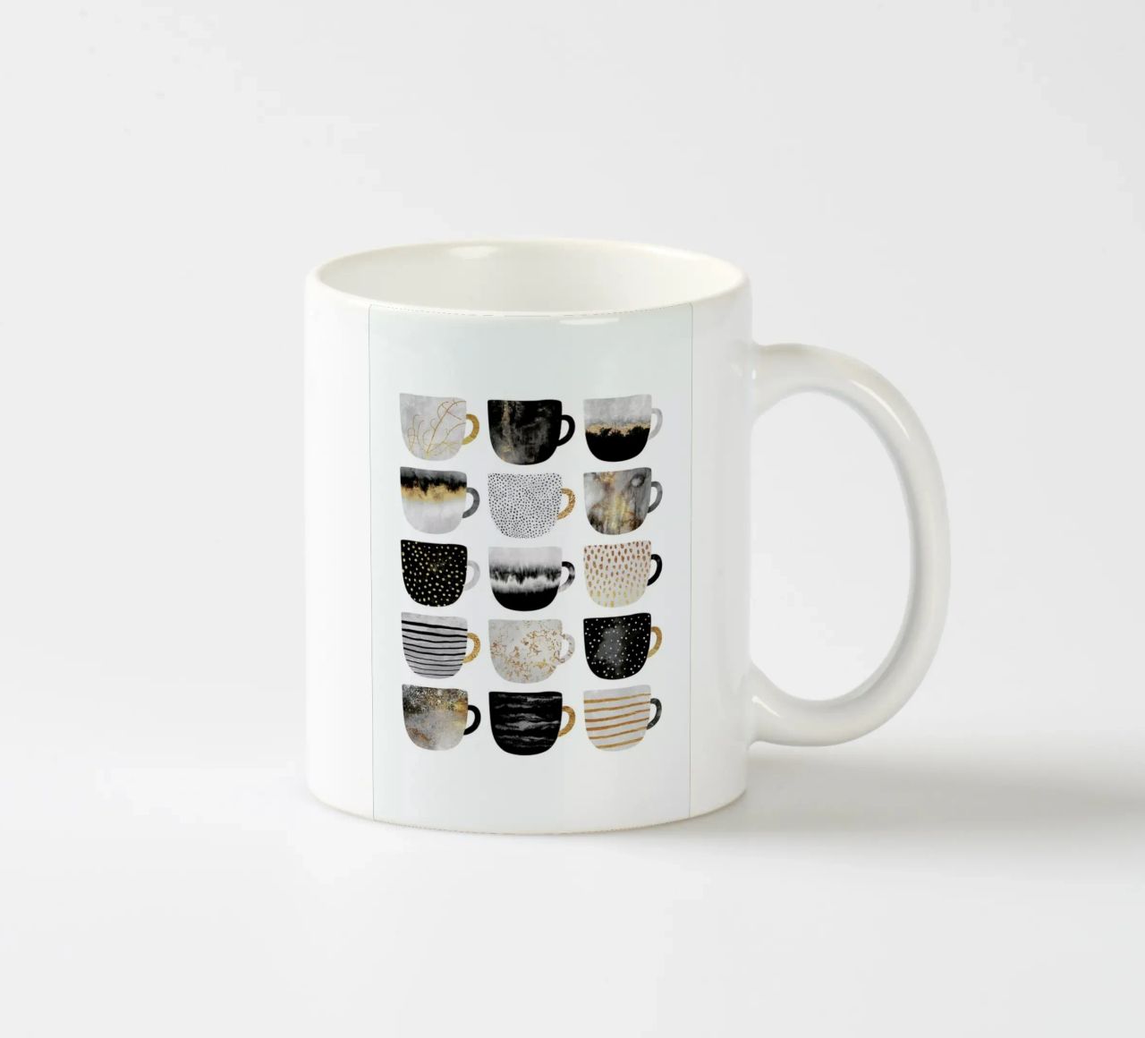 Pretty Coffee Cups 3 ceramic mug by Elisabeth Fredriksson