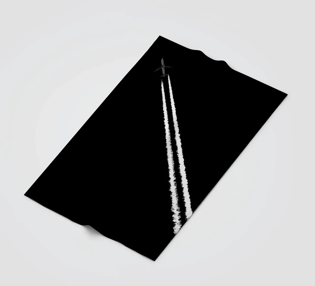 Black and White fleece blanket by Tal Paz-Fridman