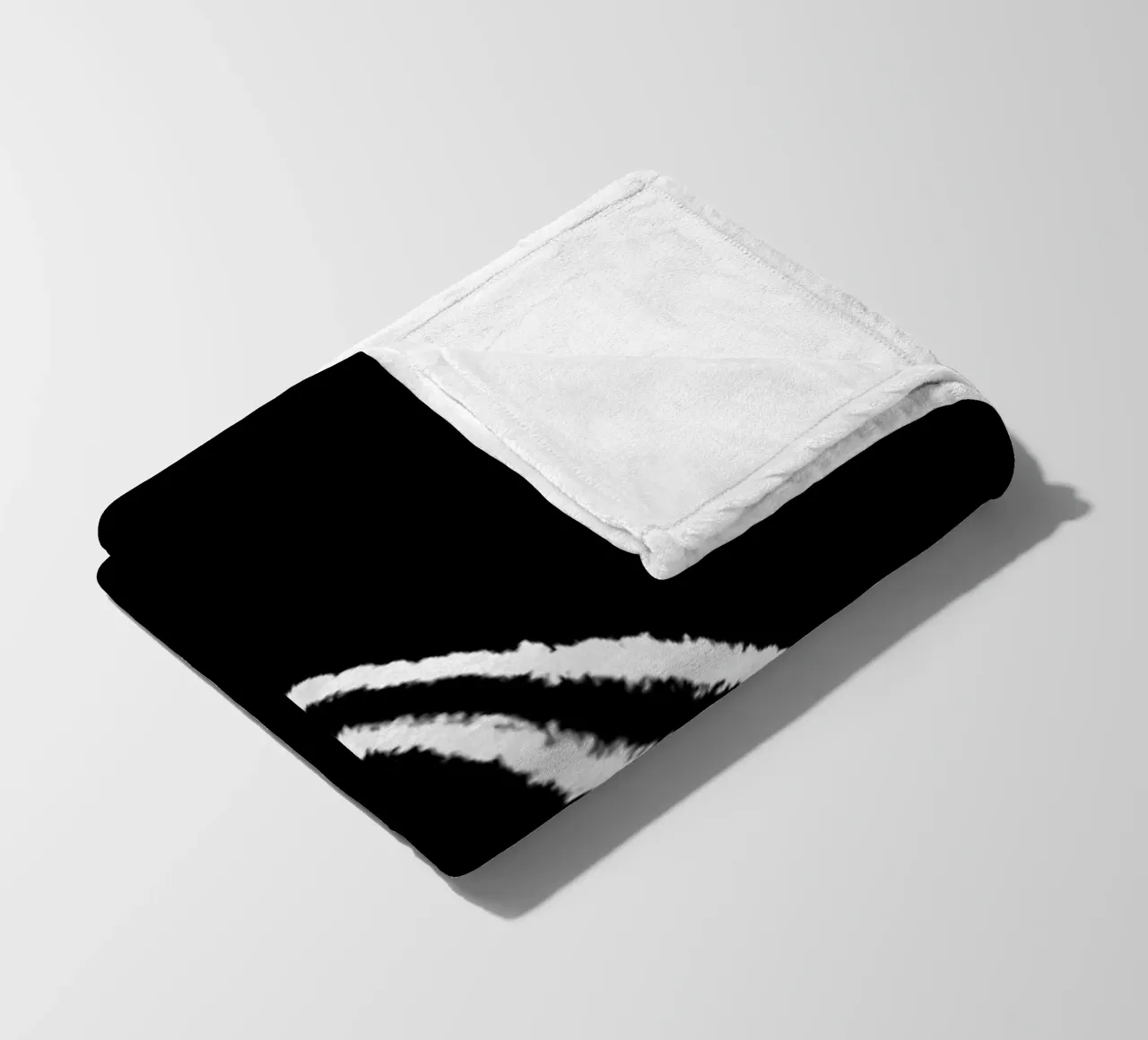 Black and White Fleecedecke von Tal Paz-Fridman