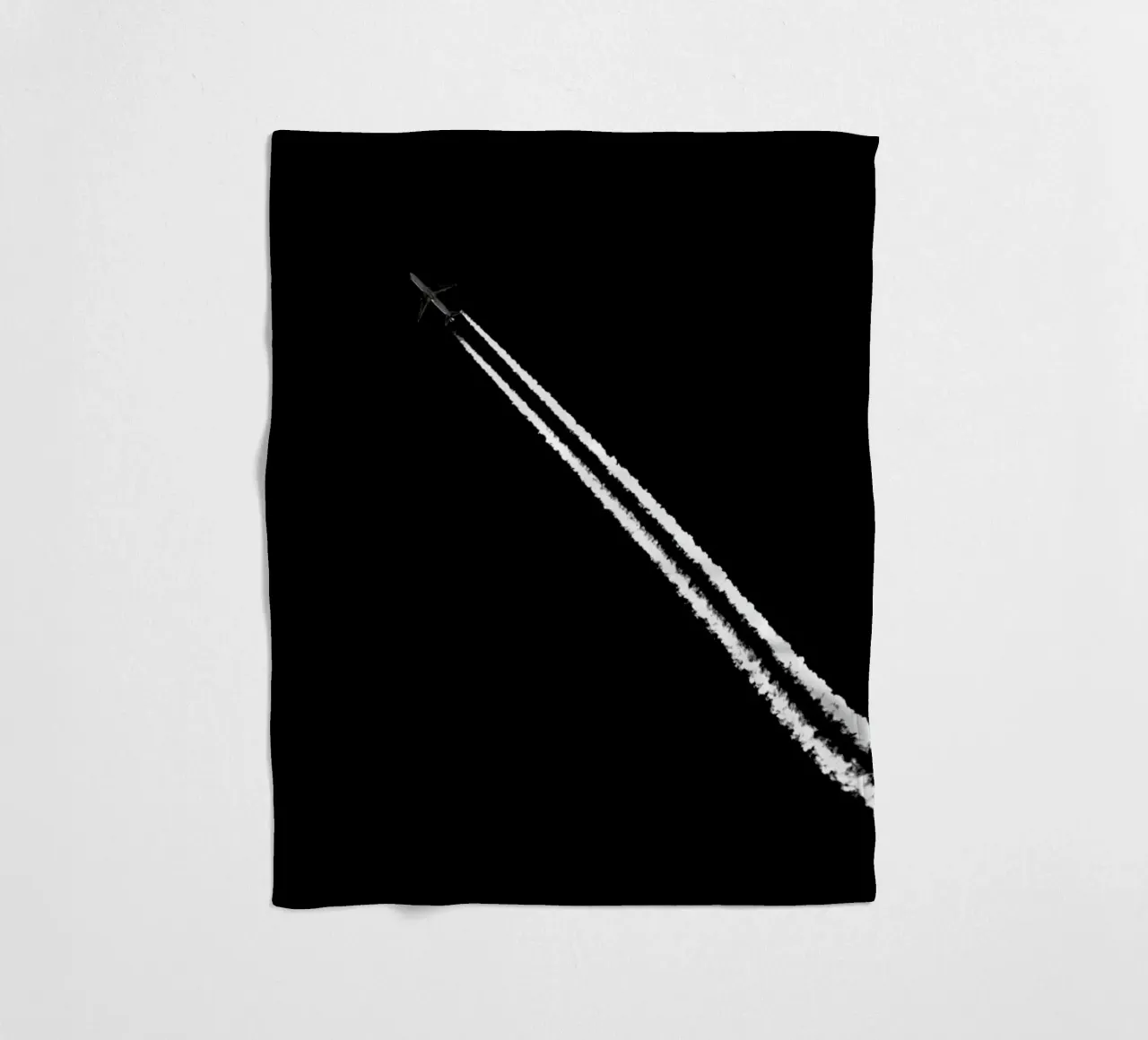Black and White fleece blanket by Tal Paz-Fridman