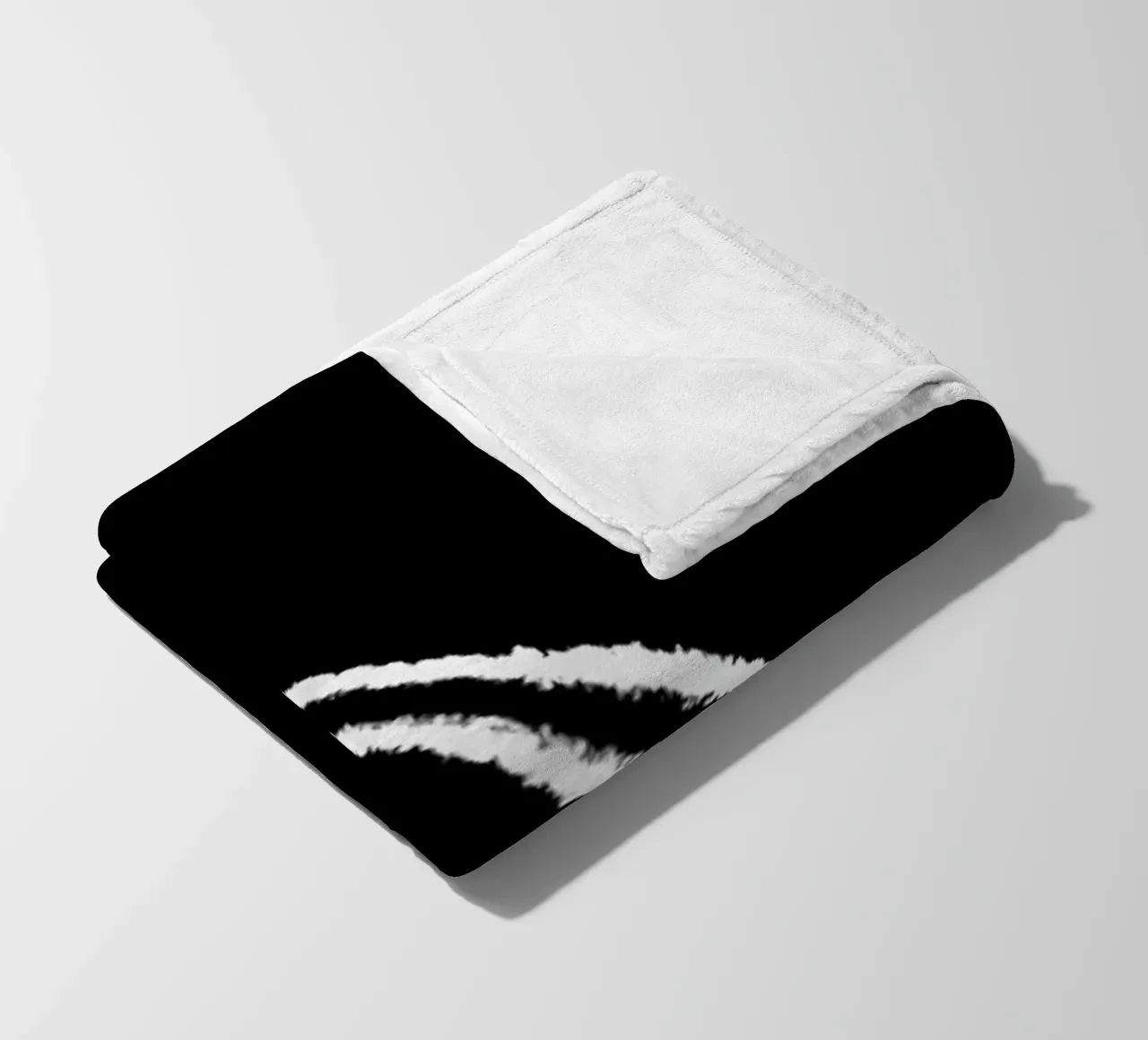 Black and White fleece blanket by Tal Paz-Fridman