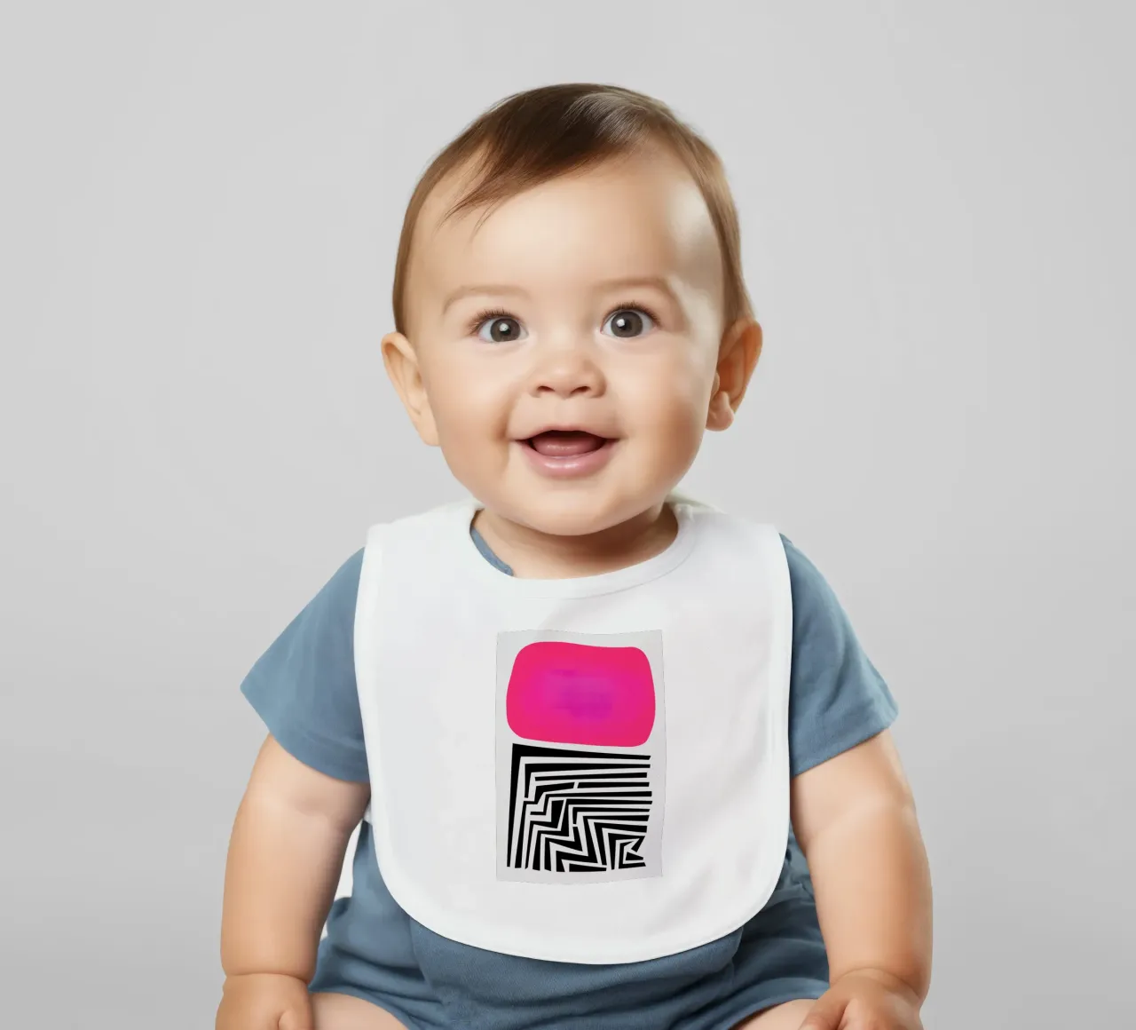 Labirinto Astratto bavaglino da Fox & Velvet