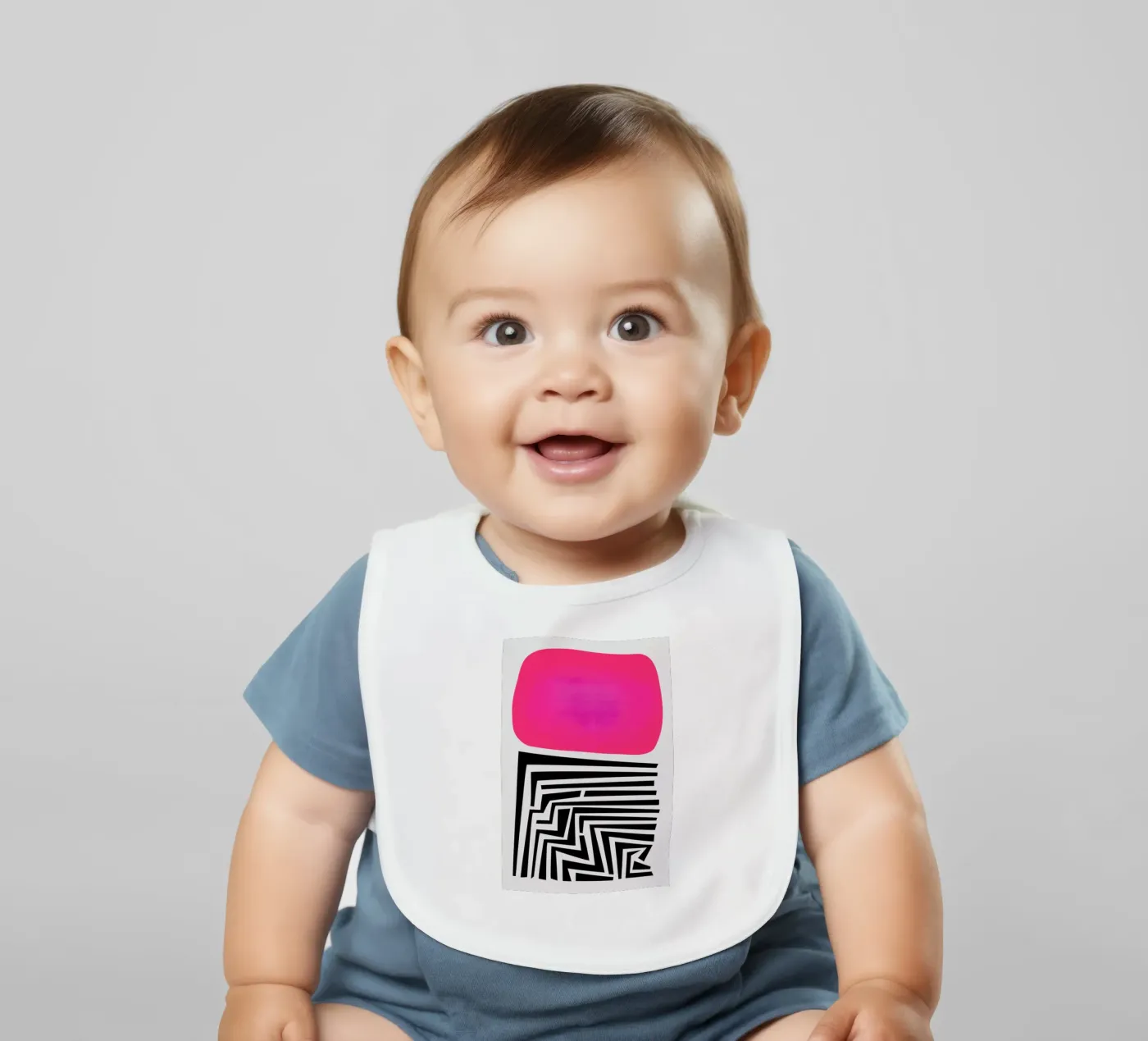 Labyrinth Abstract Babylätzchen von Fox & Velvet