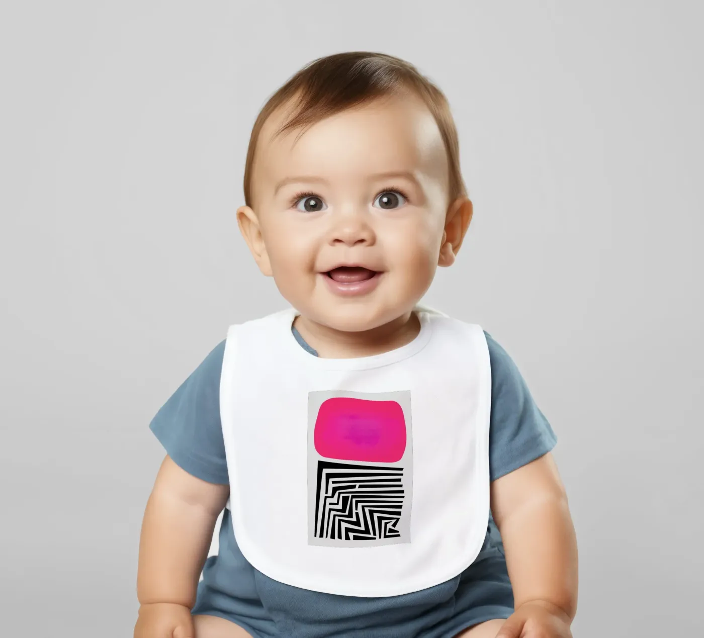 Labyrinth Abstract Babylätzchen von Fox & Velvet