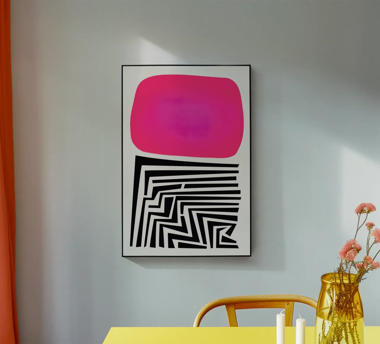 Labyrinth Abstract acryl van Fox & Velvet