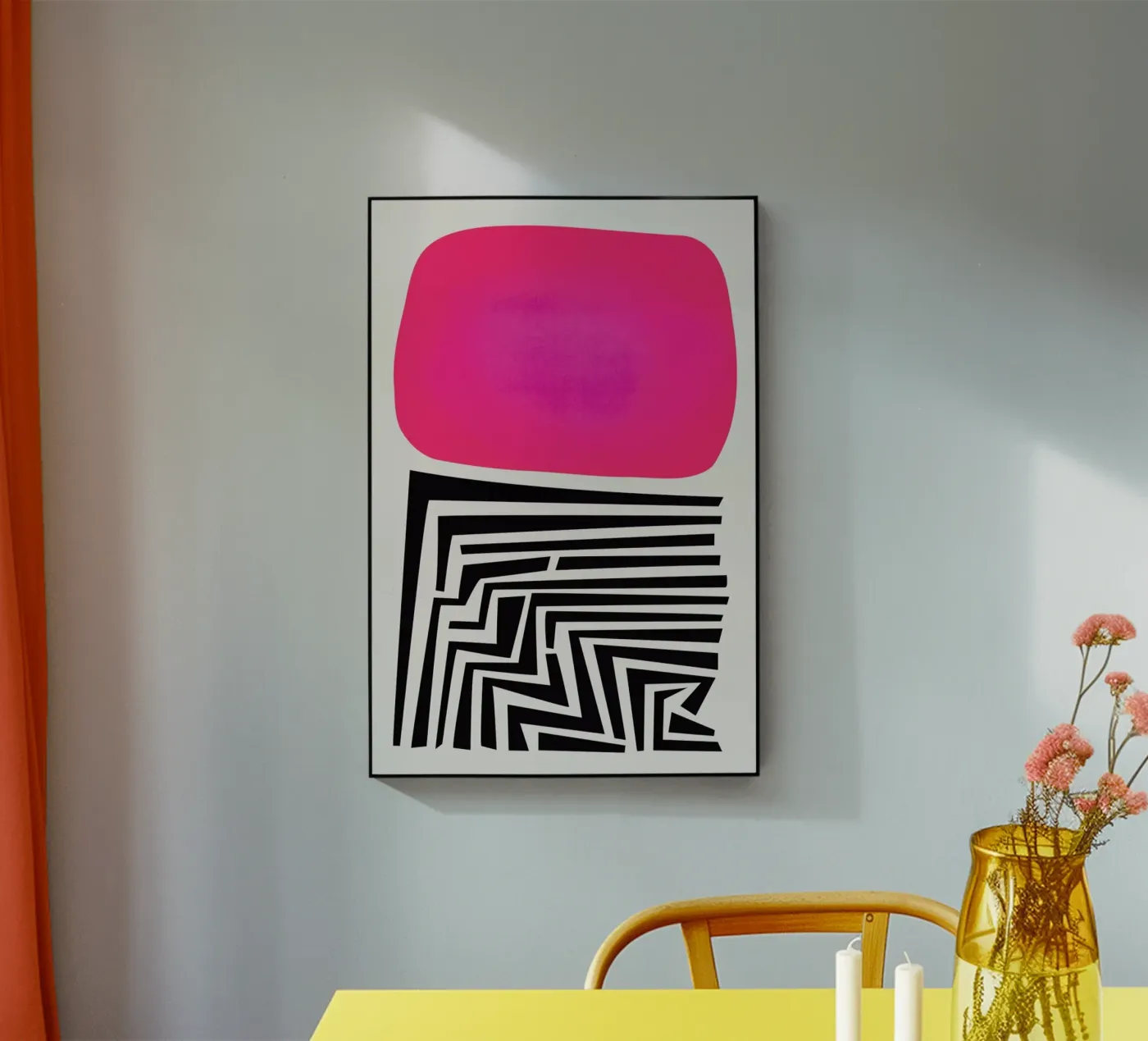 Labyrinth Abstract acryl van Fox & Velvet