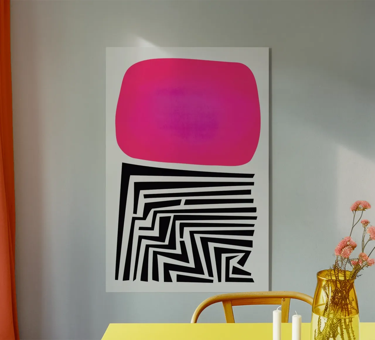 Labyrinth Abstract acryl van Fox & Velvet