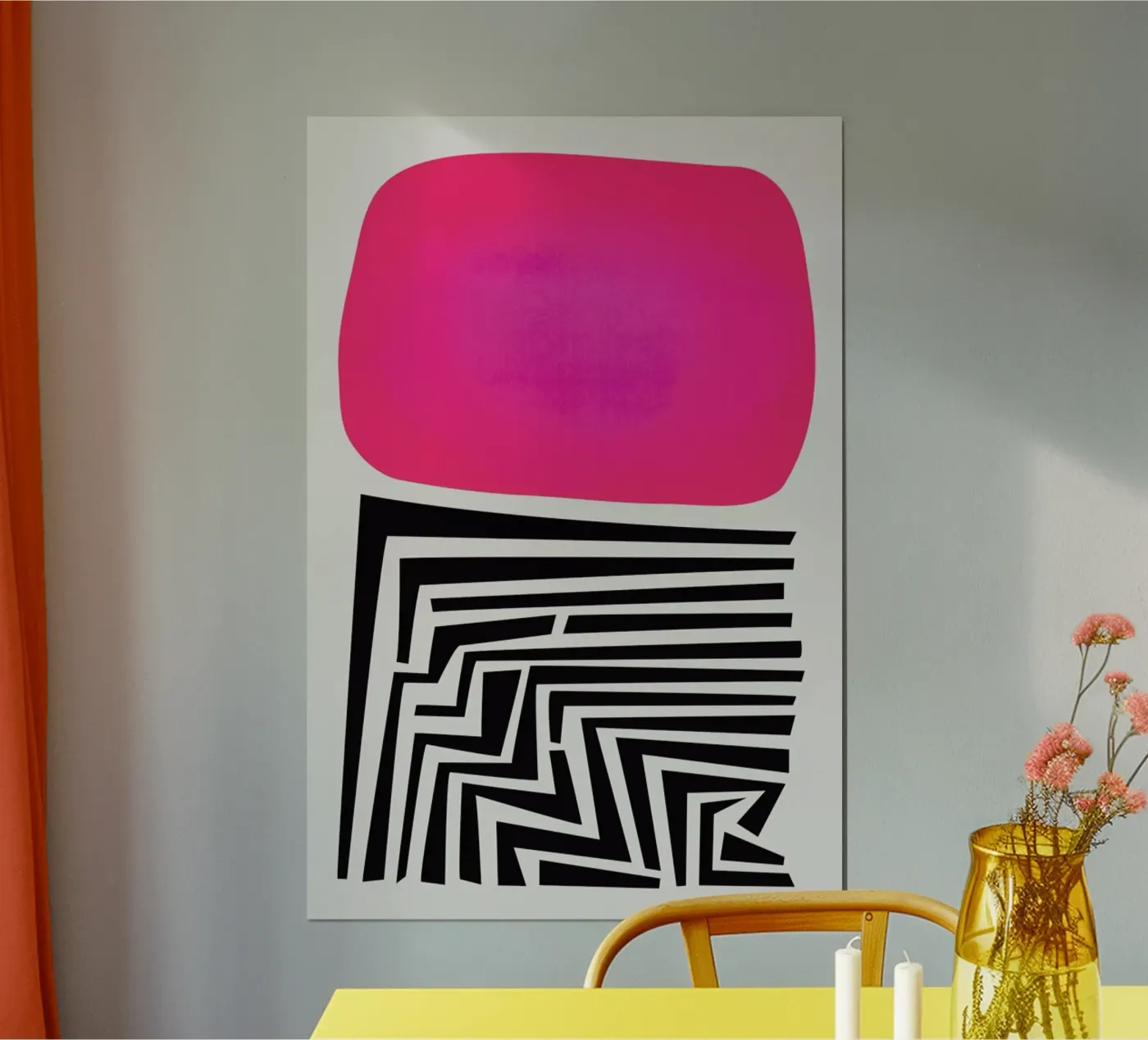 Labyrinth Abstract poster by Fox & Velvet