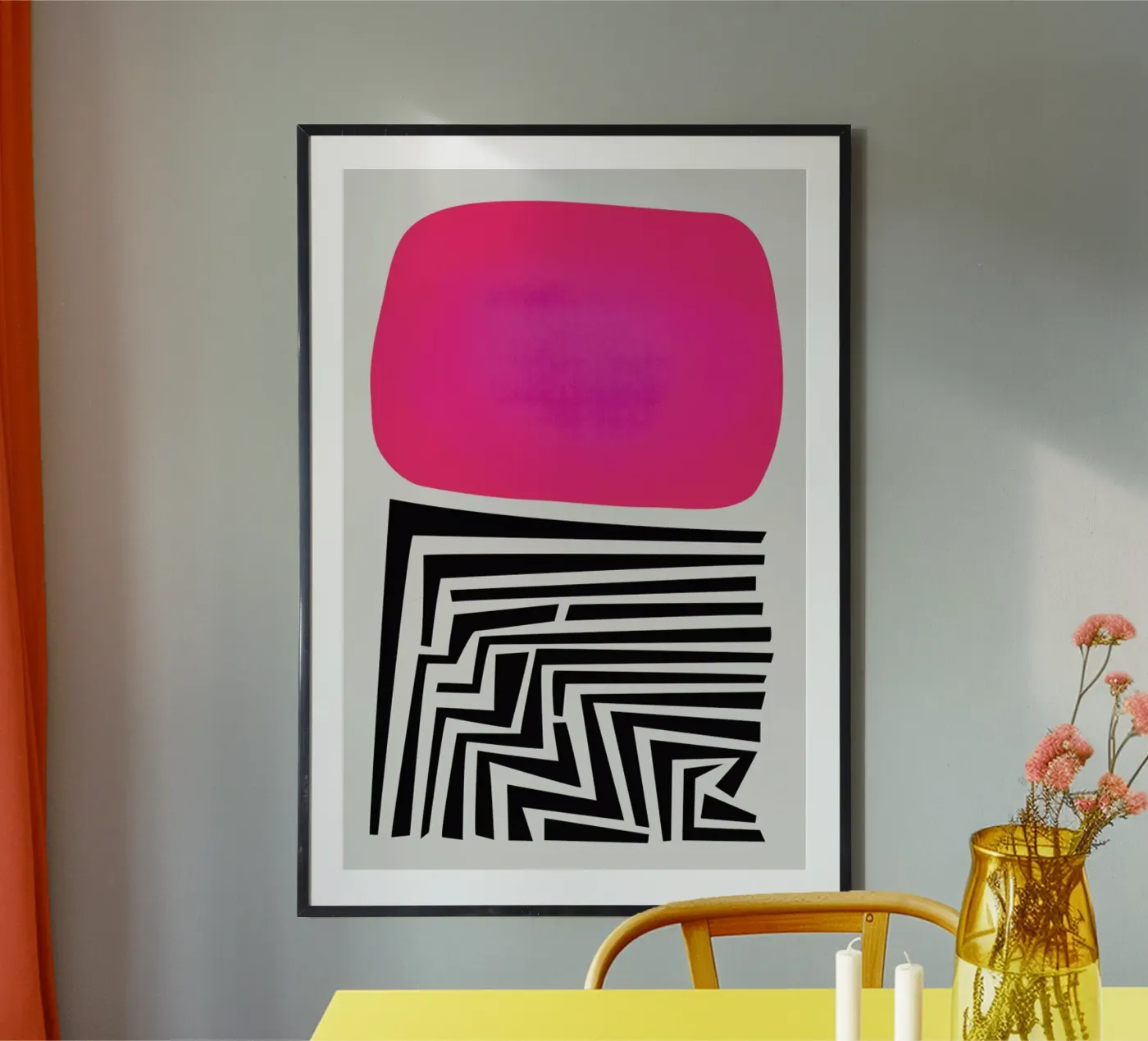 Labyrinth Abstract poster by Fox & Velvet