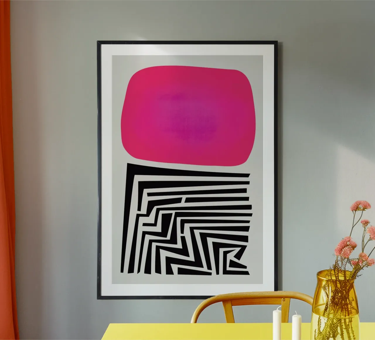 Labyrinth Abstract poster by Fox & Velvet