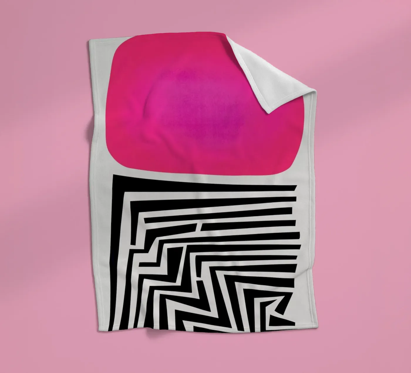 Labyrinth Abstract Fleecedecke von Fox & Velvet