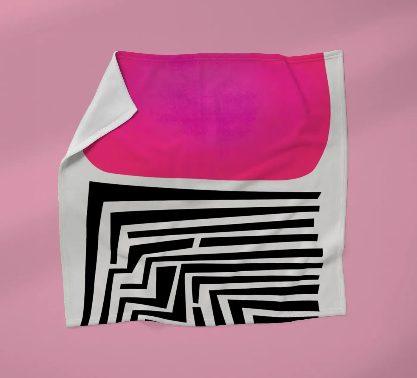 Labyrinth Abstract Fleecedecke von Fox & Velvet