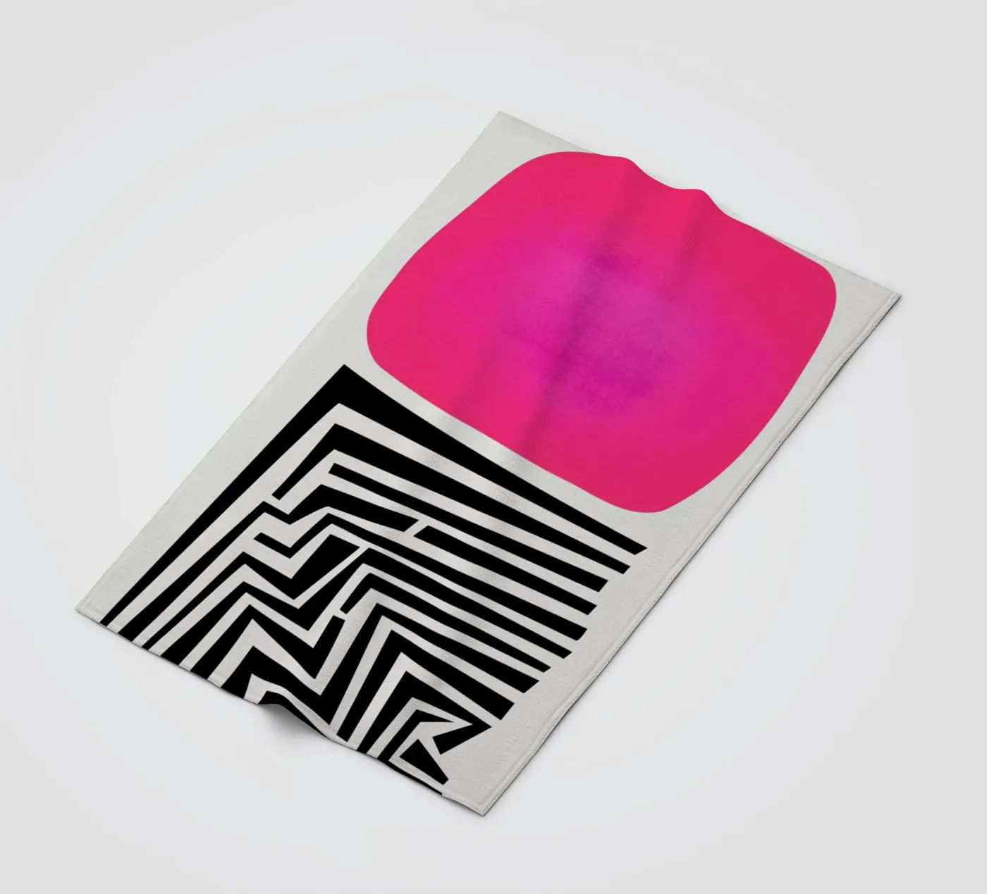 Labyrinth Abstract Fleecedecke von Fox & Velvet