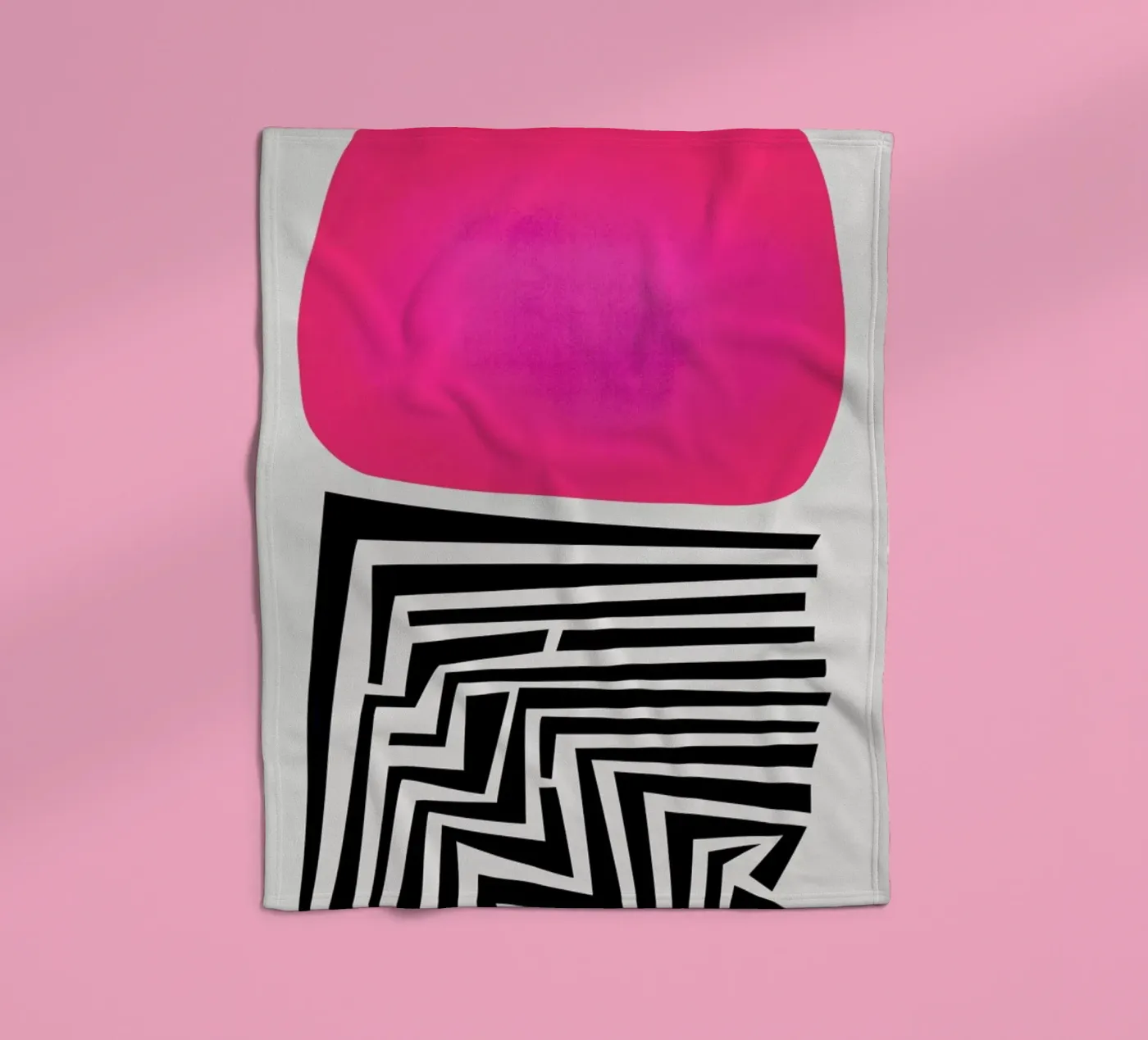 Labyrinth Abstract Fleecedecke von Fox & Velvet