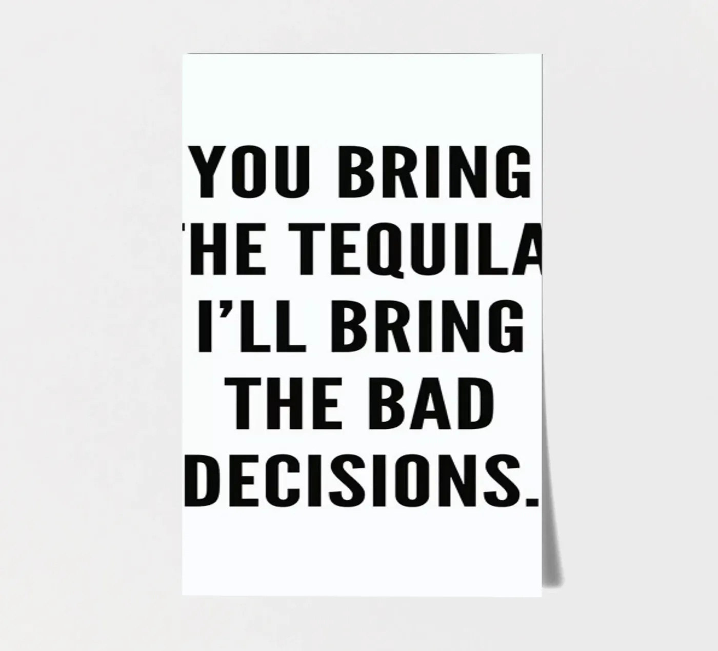 Tequila stickervel van Mottos by Sinan Saydik