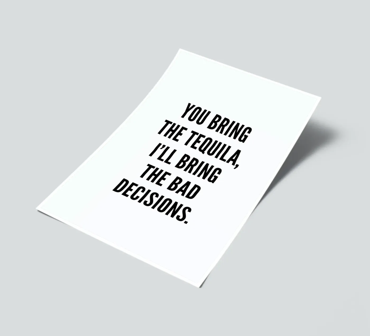 Tequila stickervel van Mottos by Sinan Saydik