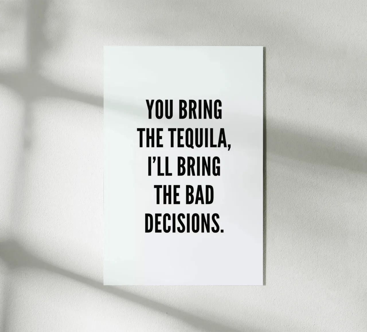 Tequila acrylic glass by Mottos by Sinan Saydik