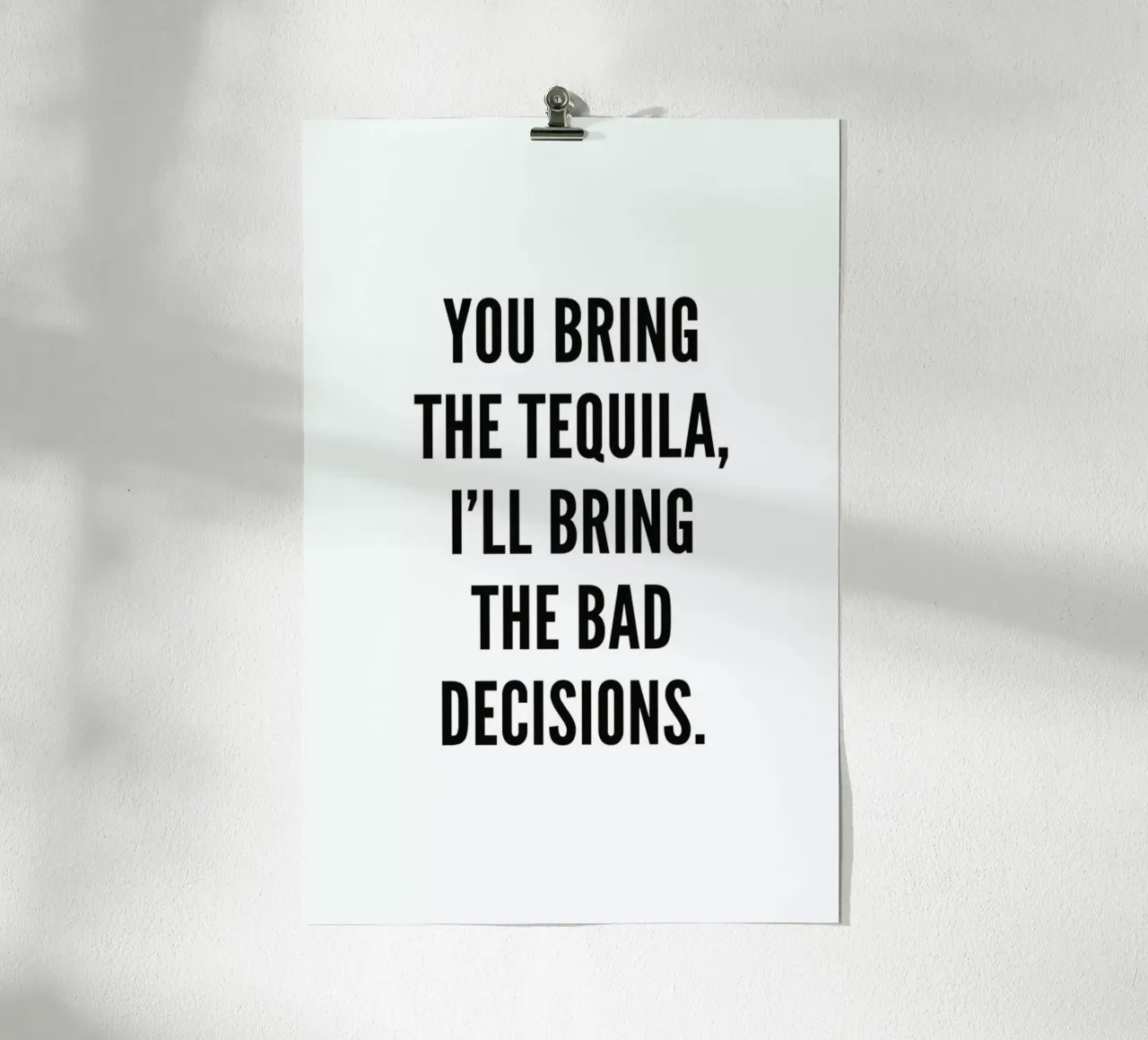 Tequila poster da Mottos by Sinan Saydik