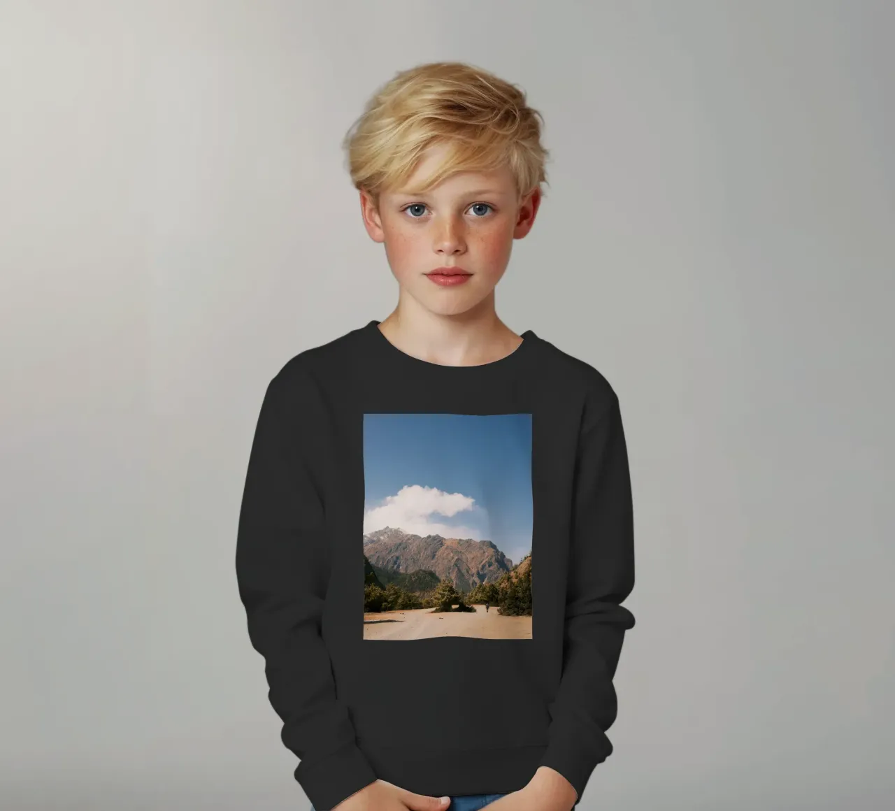 Path to the Peaks felpa bambino da FujiPrints