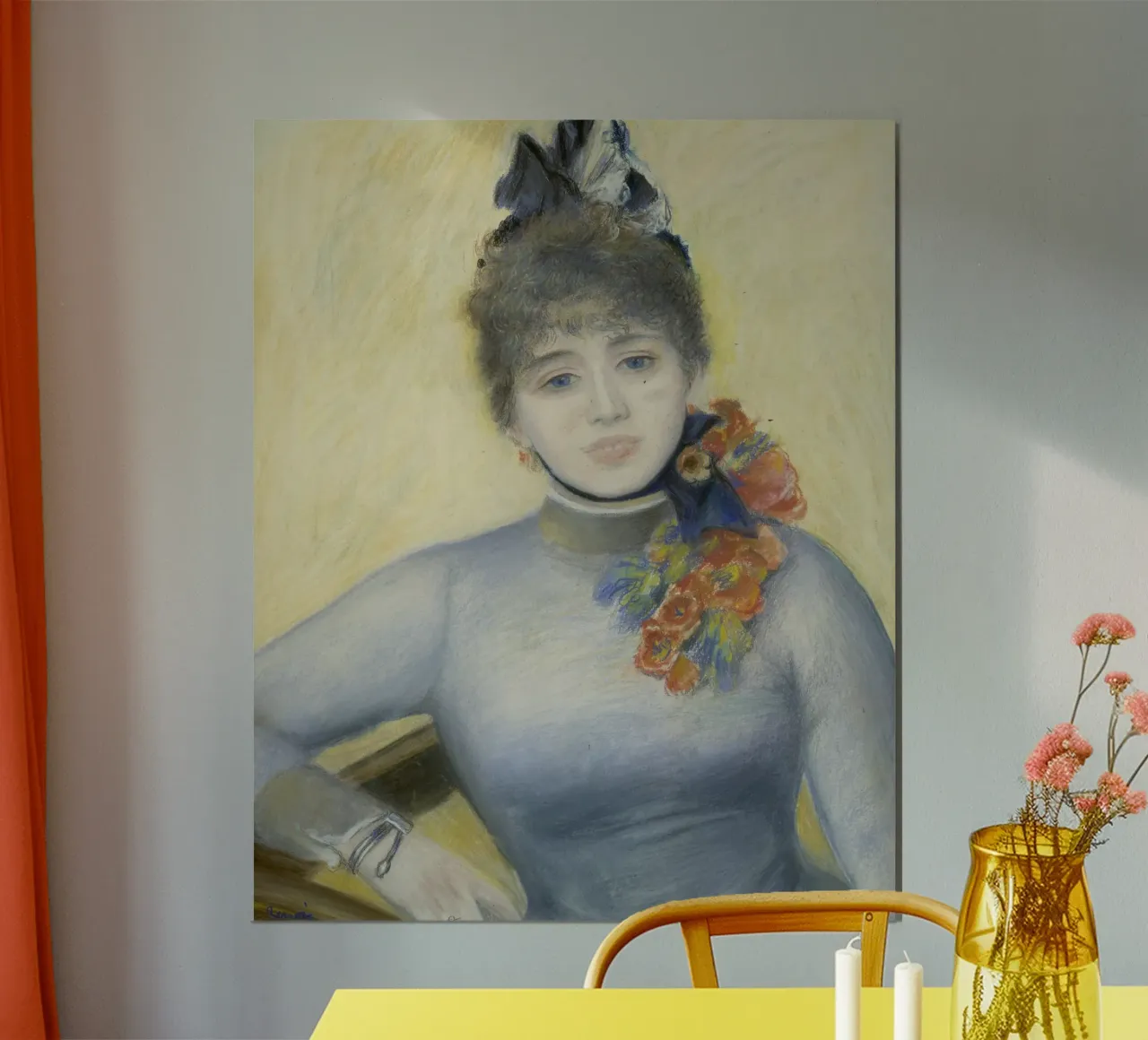 Pierre-Auguste Renoir - Caroline Rémy (Séverine) poster con telaio in alluminio da Timeless Artworks