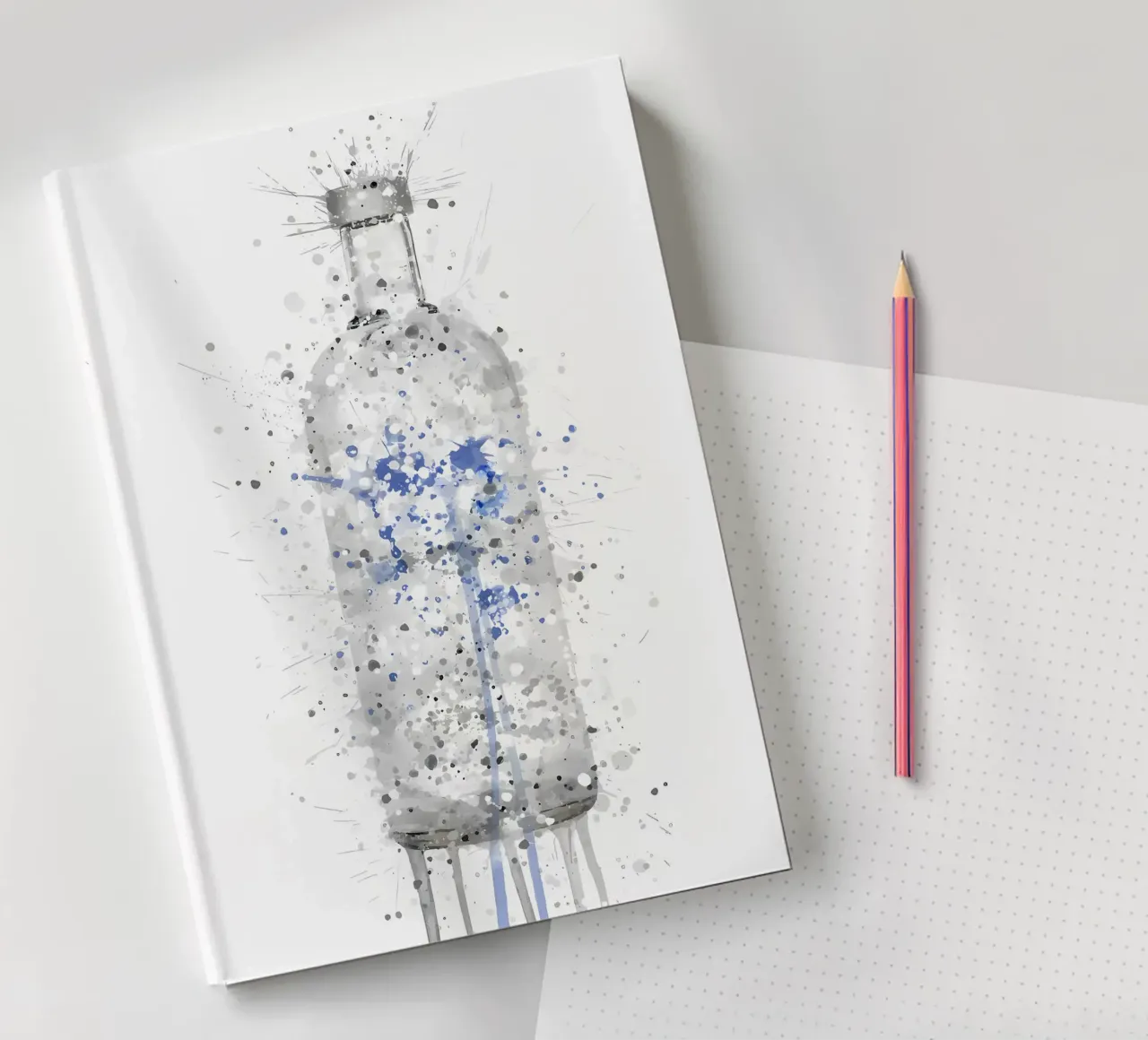 Absolute Vodka notebook by Coffee shop