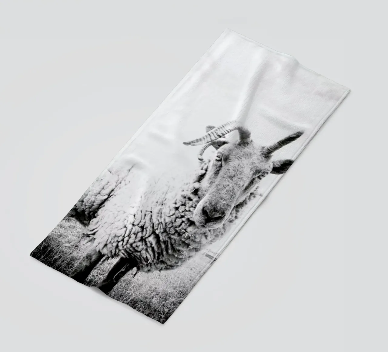 Sheep II beach towel by Victoria Frost