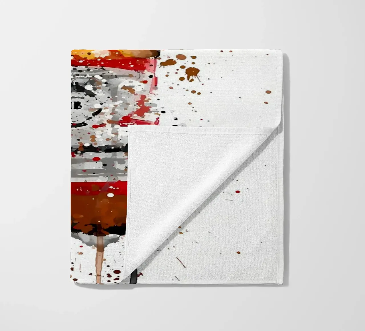 Beer Amber beach towel by Coffee shop