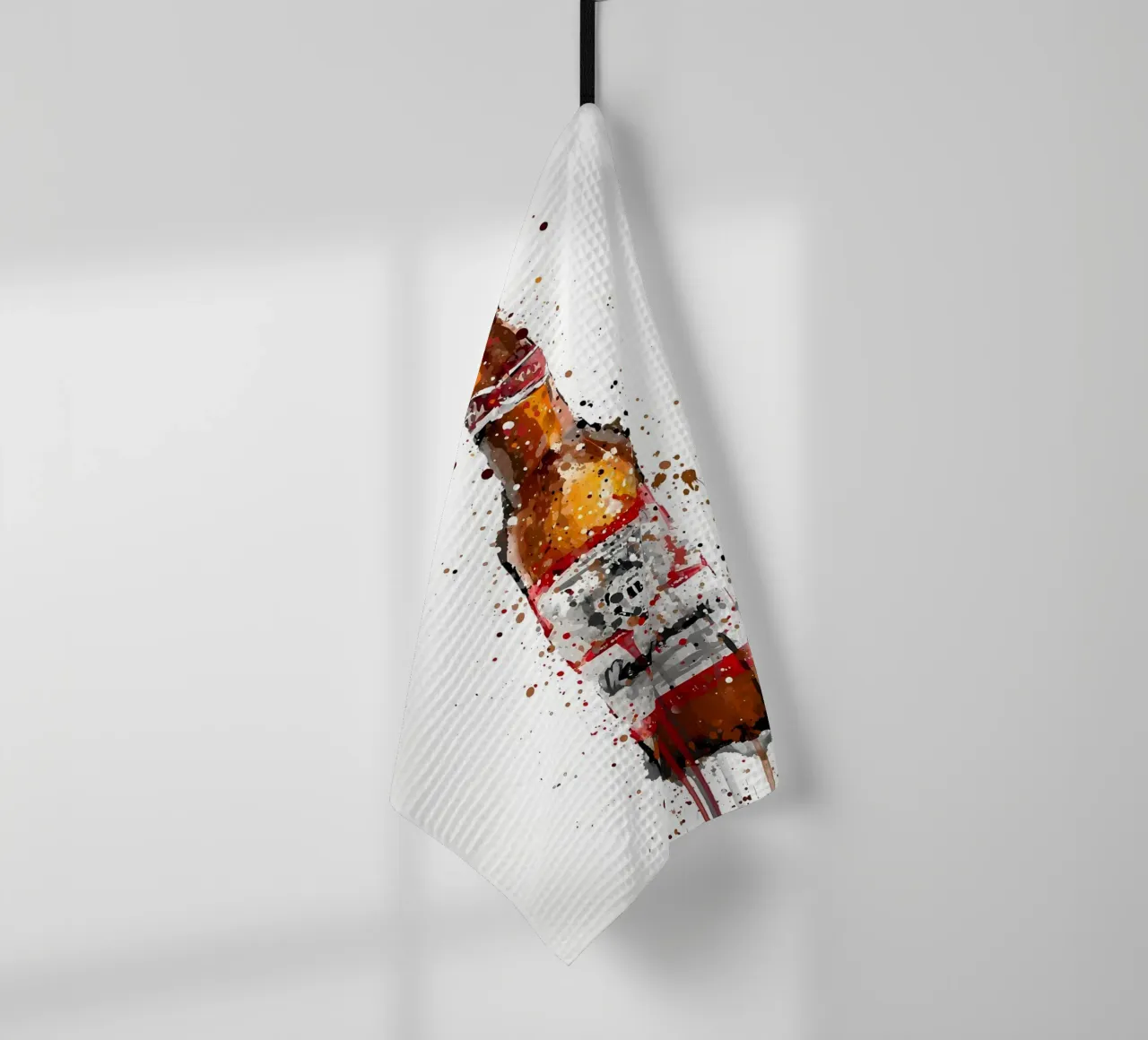 Beer Amber tea towel by Coffee shop