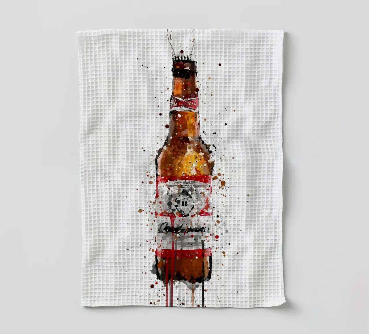 Beer Amber tea towel by Coffee shop