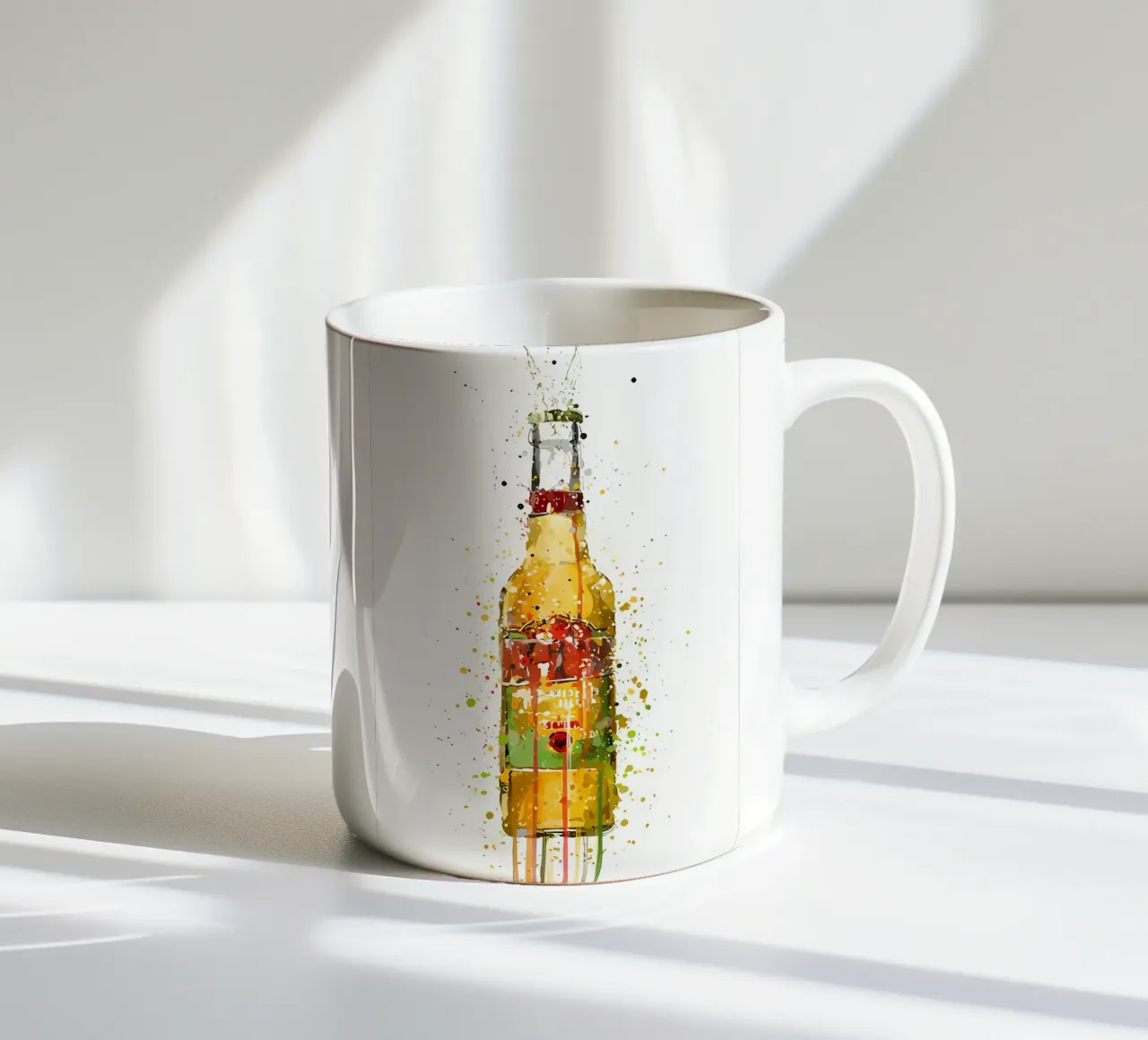 Bierfles Azteek goud keramische mok van Coffee shop