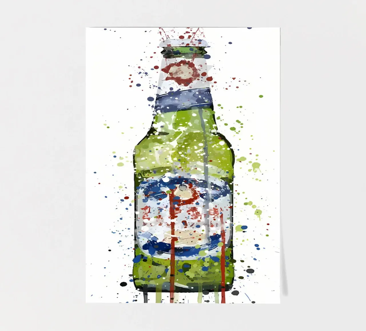 Beer Bottle Green sticker sheet by Coffee shop