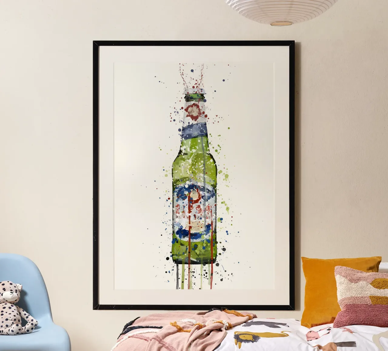 Bierflasche Grün Poster von Coffee shop