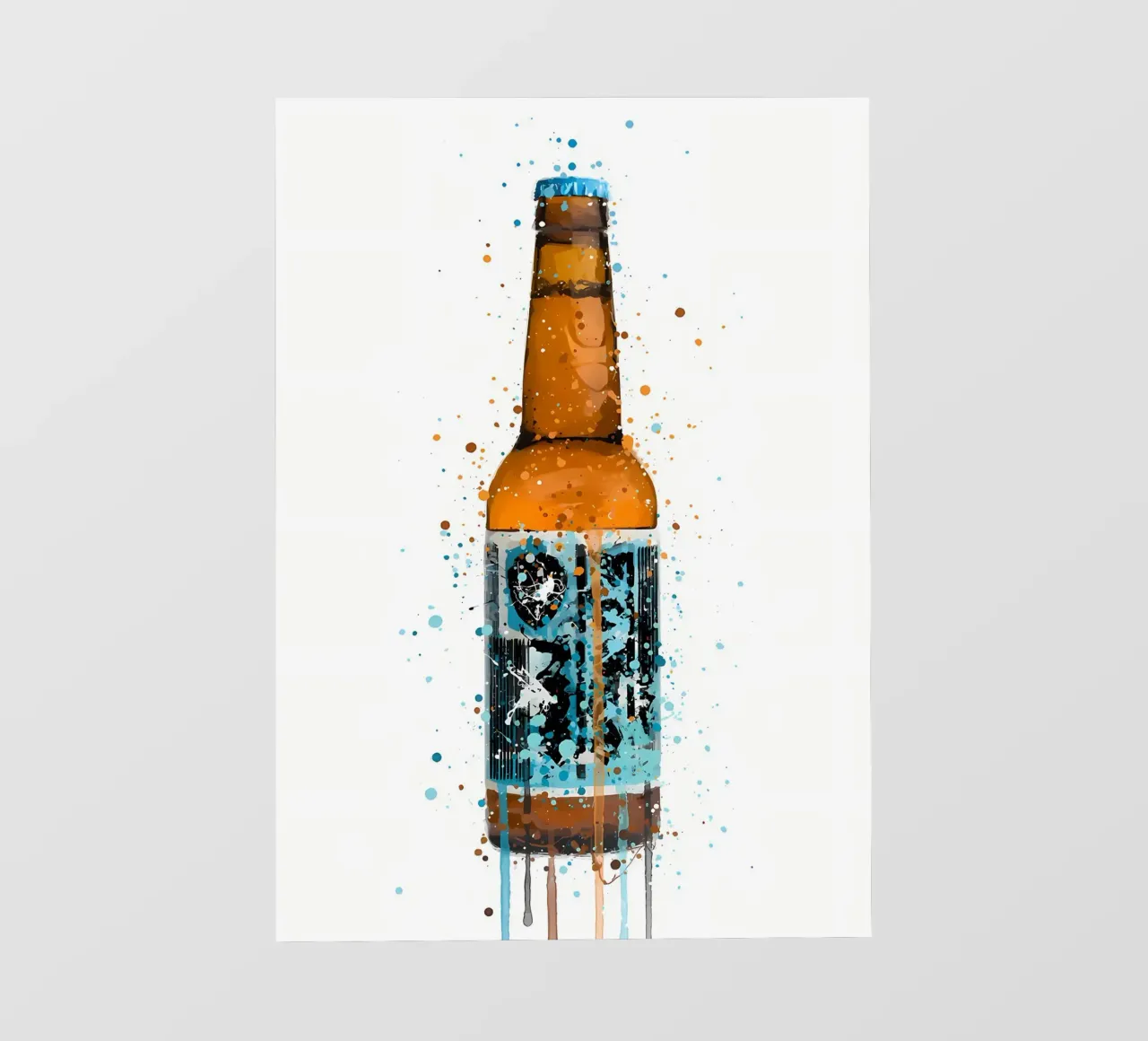 Beer Bottle Rebel Rebel backlit film by Coffee shop