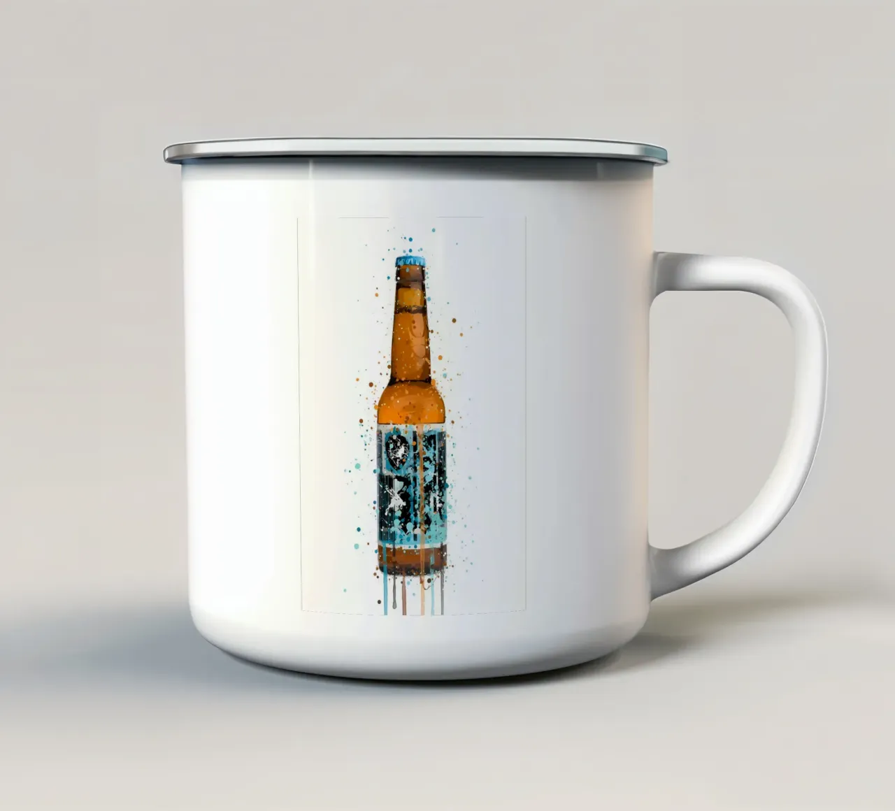Bottiglia di birra Ribelle Ribelle tazza in smalto da Coffee shop
