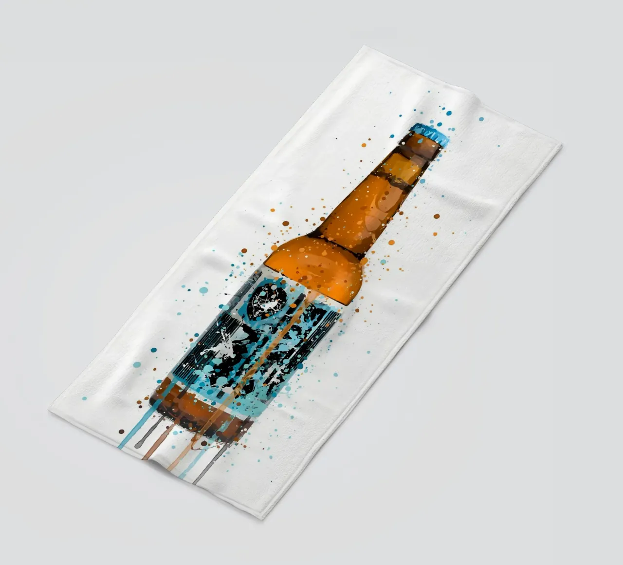 Bouteille de bière Rebel Rebel serviette de plage de Coffee shop