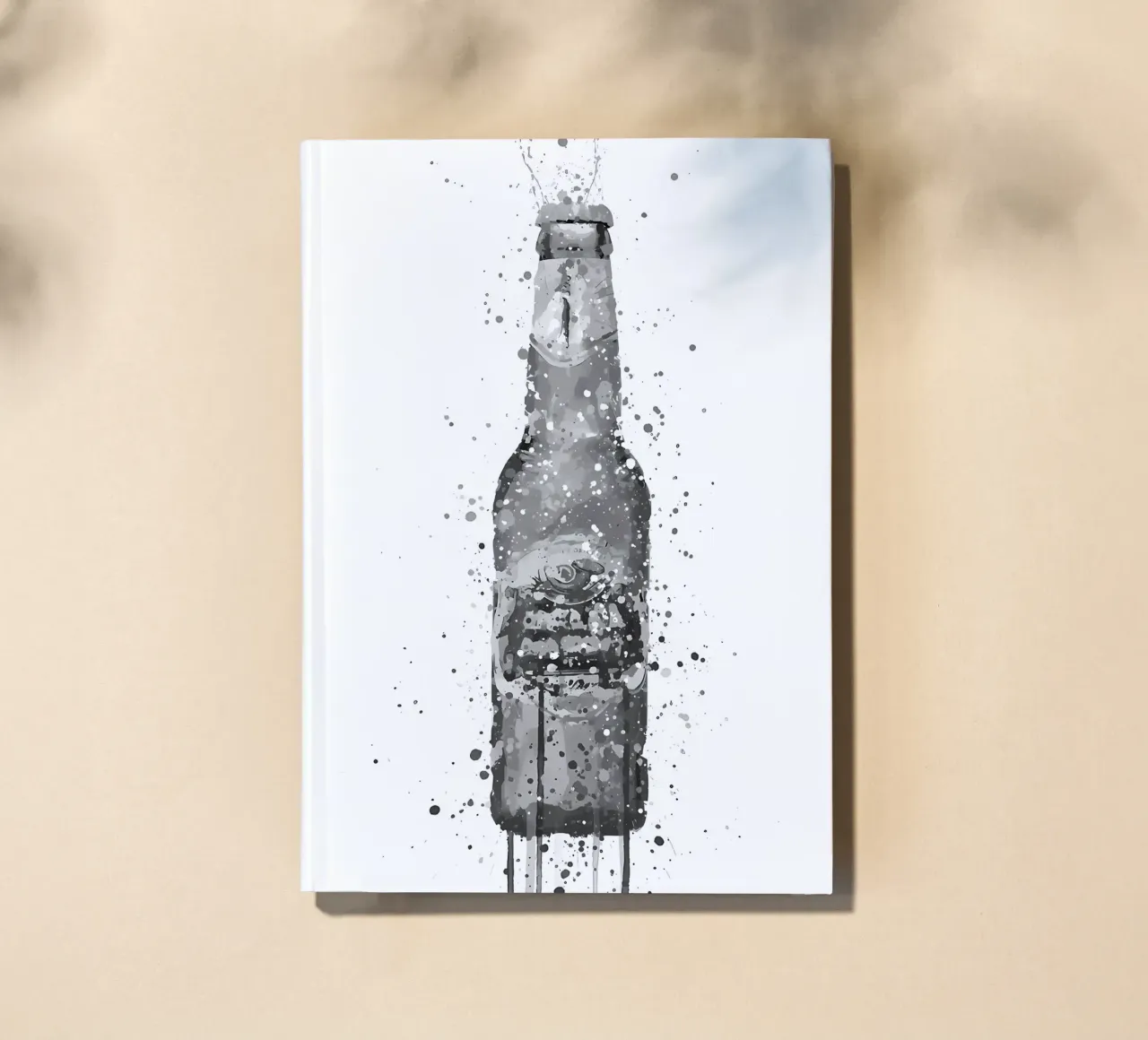 Beer Bottle Peridot notebook by Coffee shop