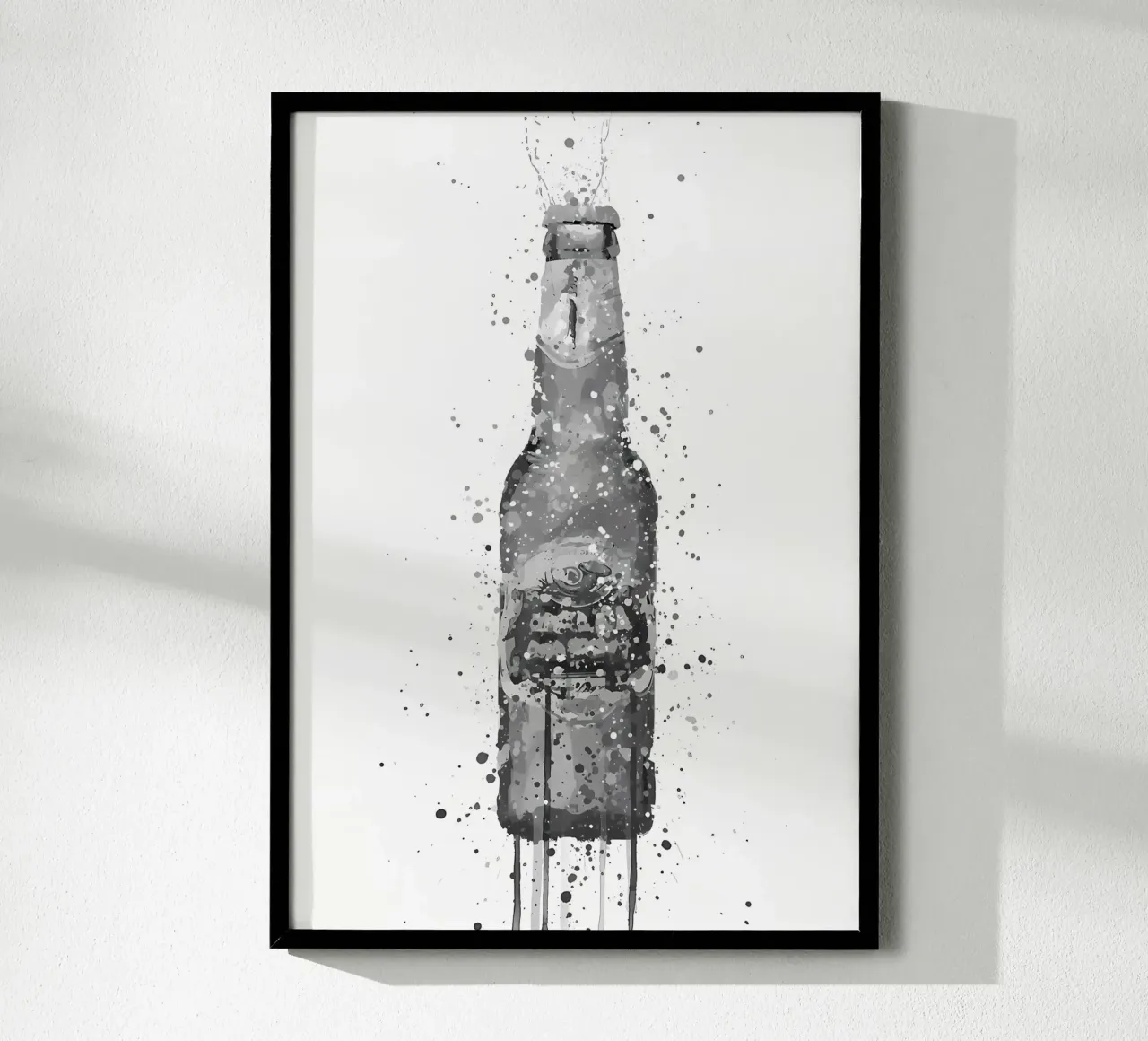 Bottiglia di birra Peridot carta hahnemühle da Coffee shop
