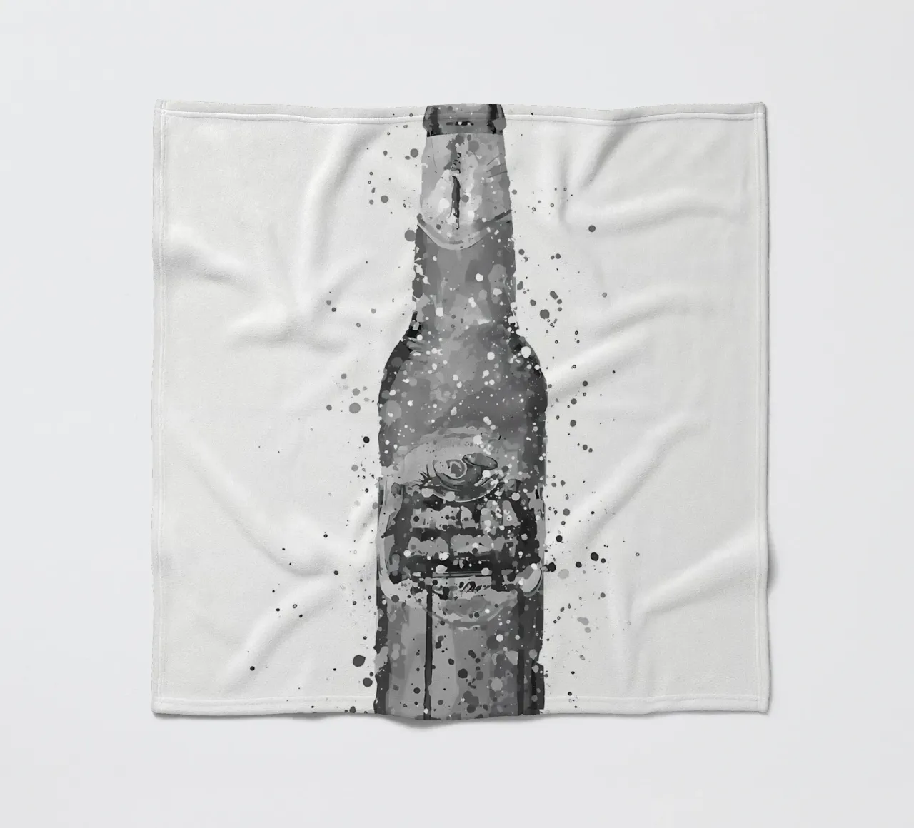 Bottiglia di birra Peridot coperta in pile da Coffee shop