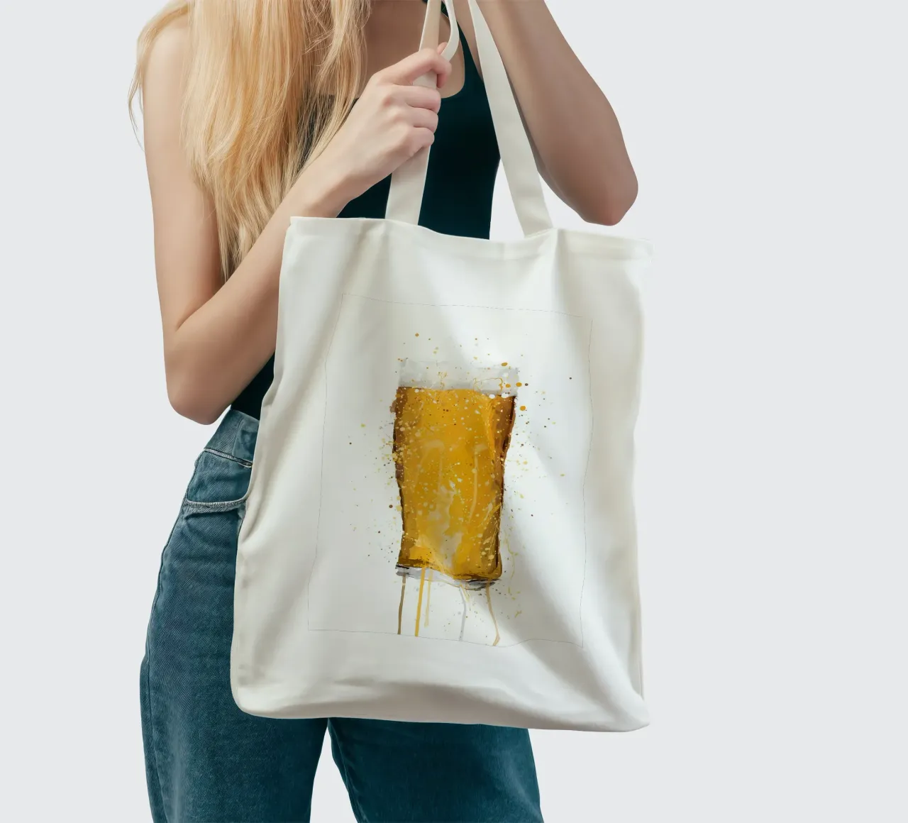 Beer Glass tote bag by Coffee shop