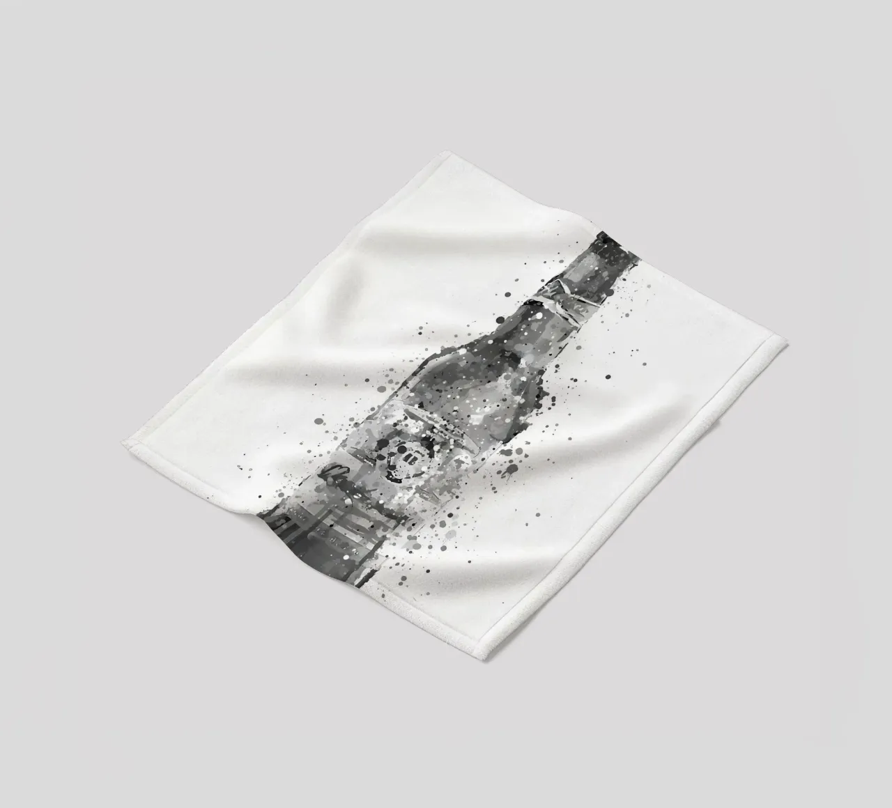 Beer Grey Amber fleece blanket by Coffee shop