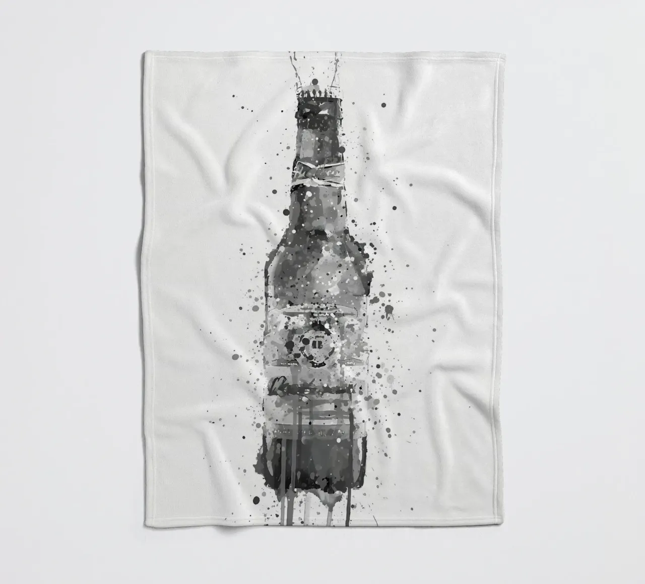 Beer Grey Amber fleece blanket by Coffee shop