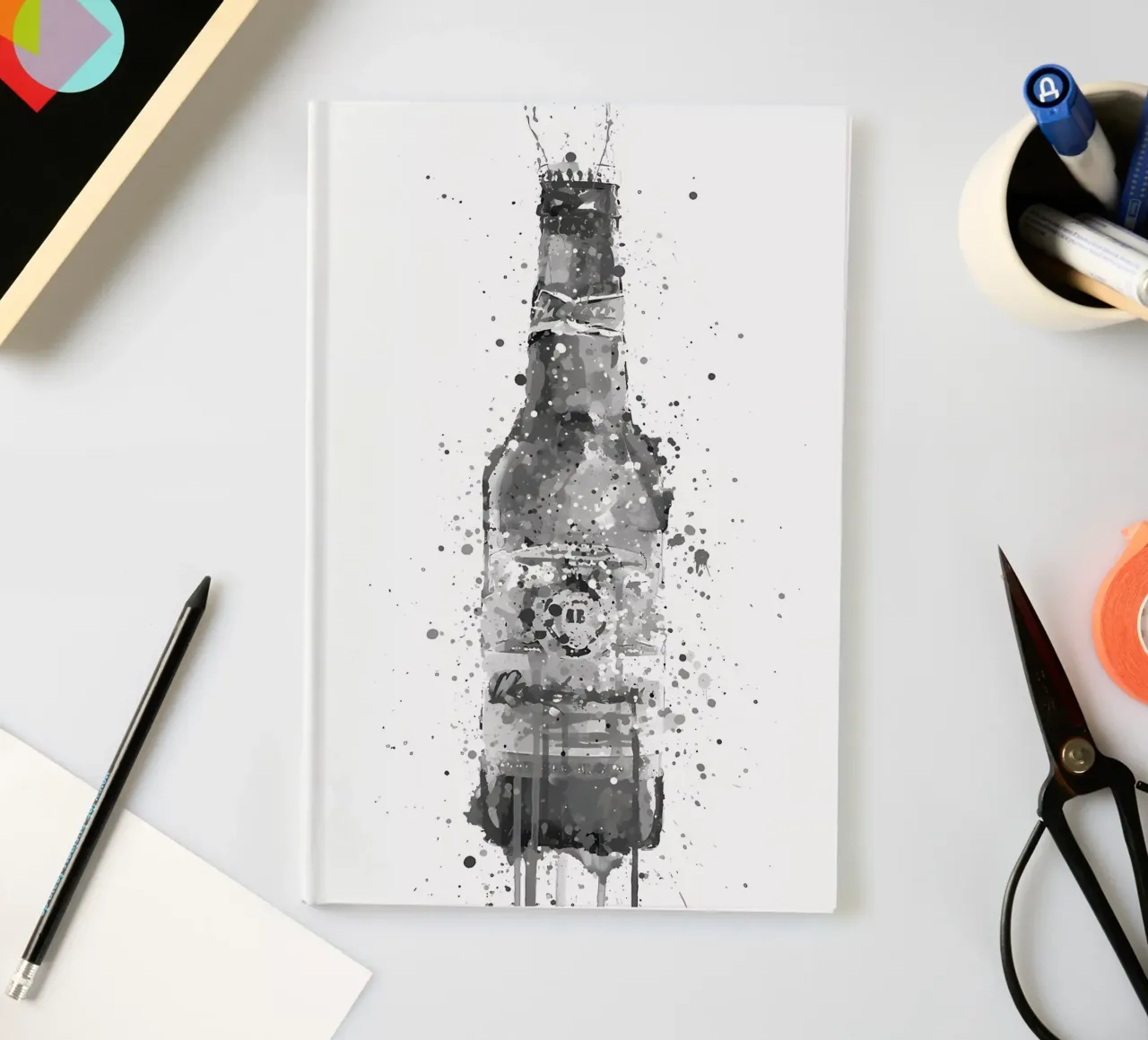 Bier Grau Bernstein Notizbuch von Coffee shop