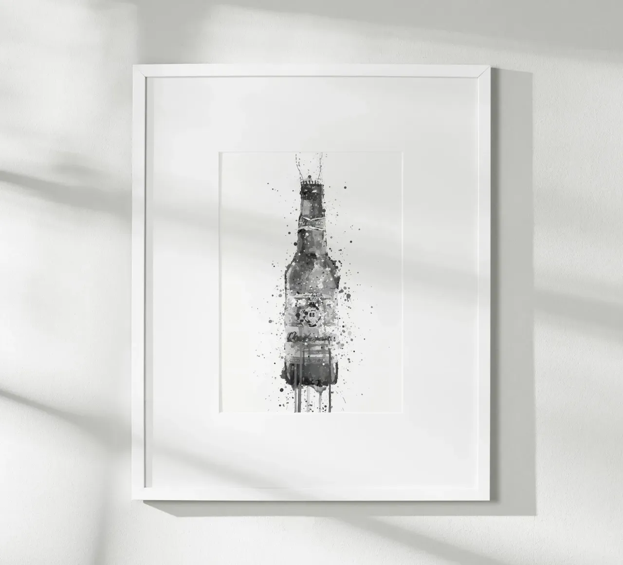 Bier Grau Bernstein Poster von Coffee shop