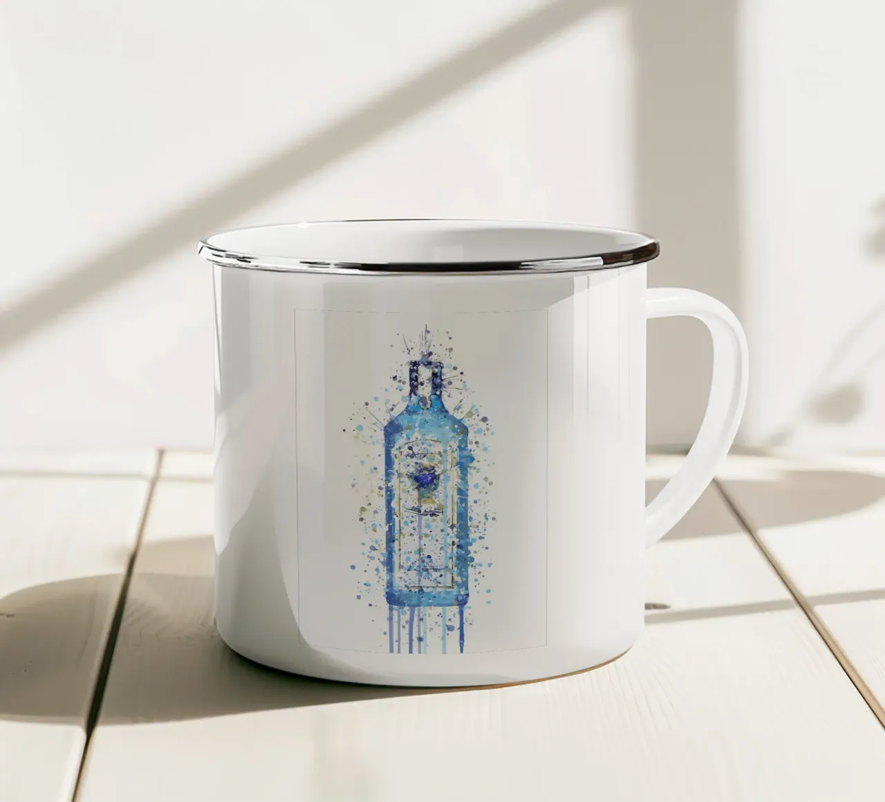 Bombay Sapphire Gin tazza in smalto da Coffee shop