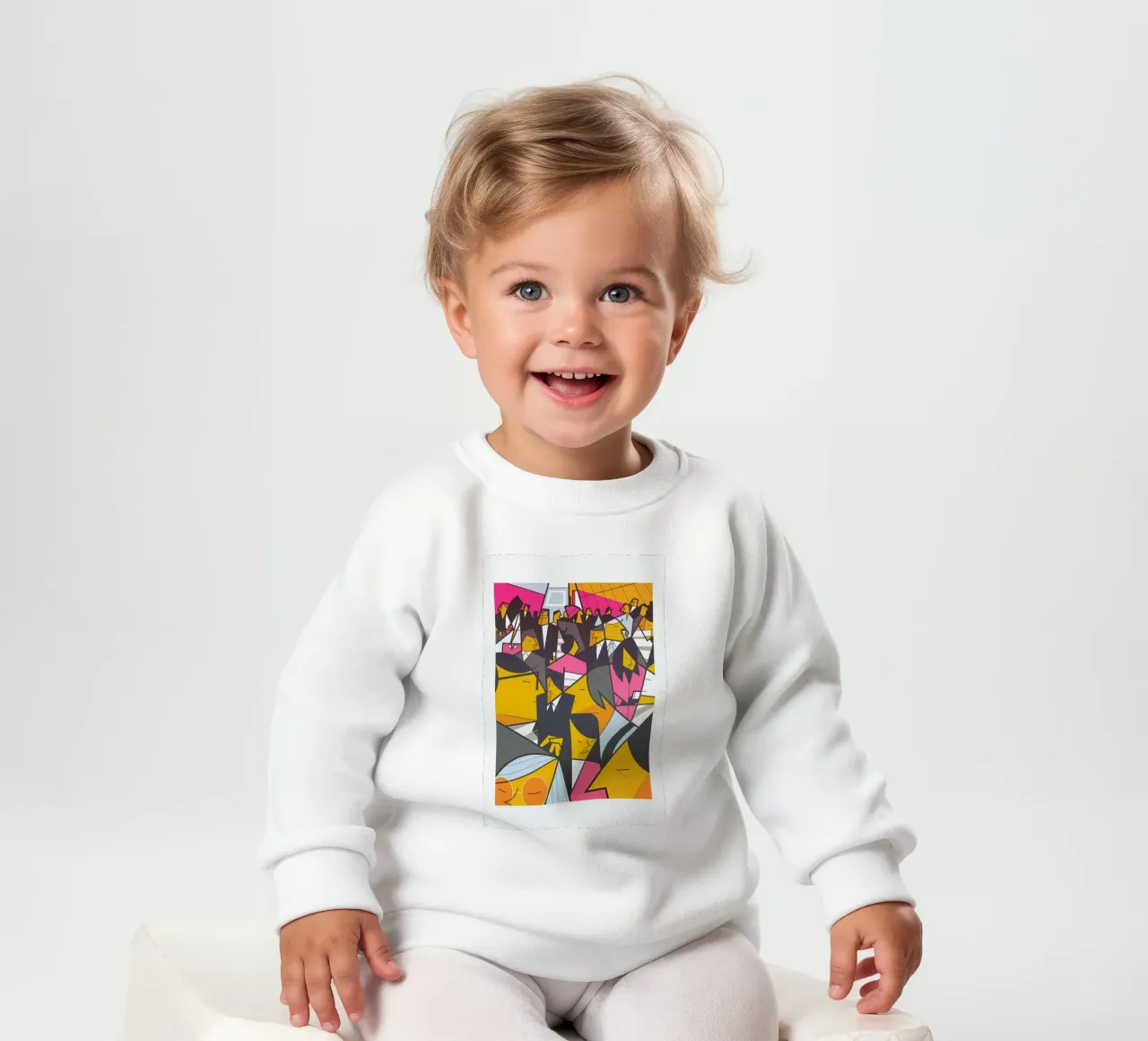 Tokyo Frames Crossing baby sweatshirt by Ale Giorgini