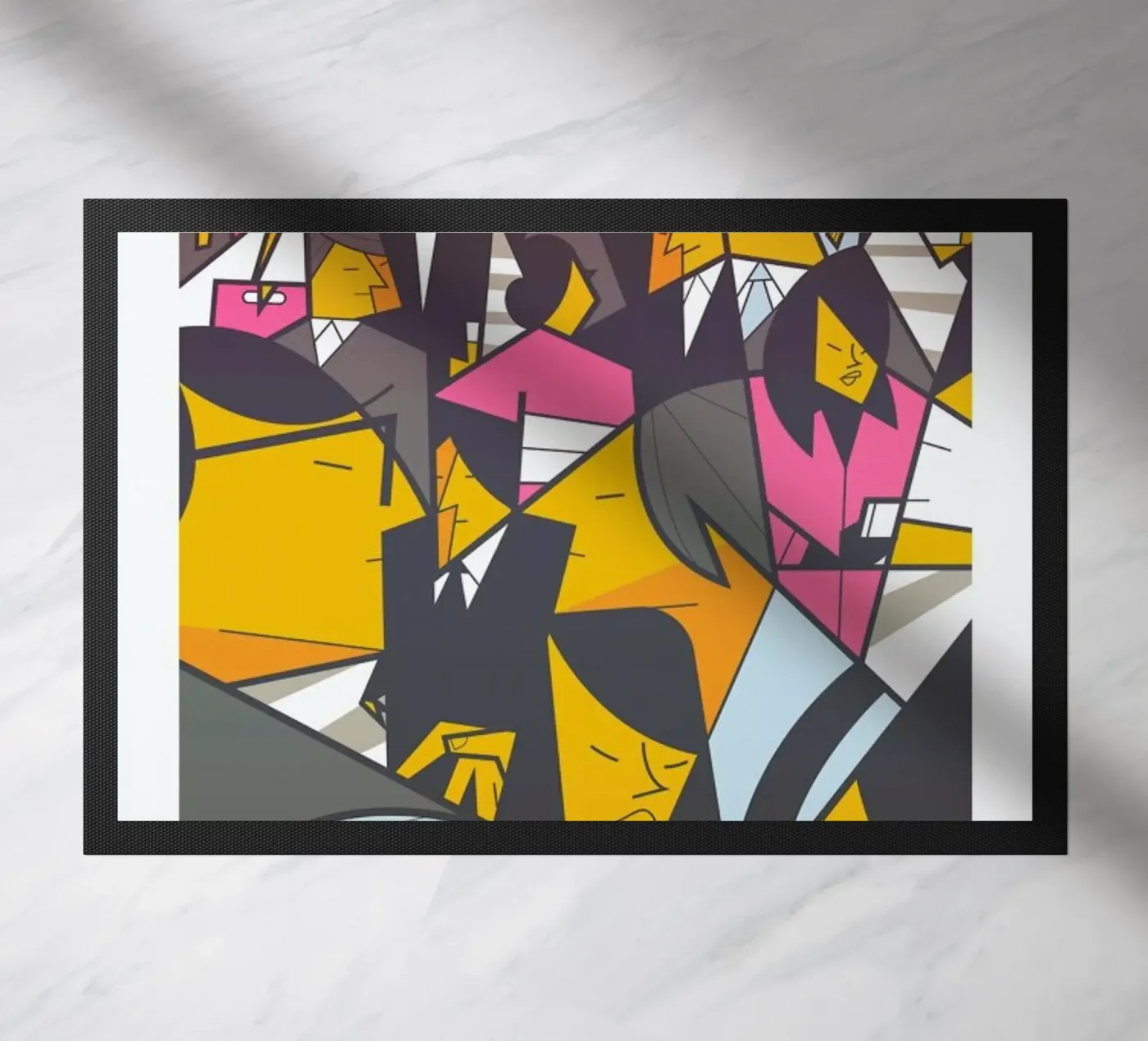 Tokyo Frames Crossing doormat by Ale Giorgini