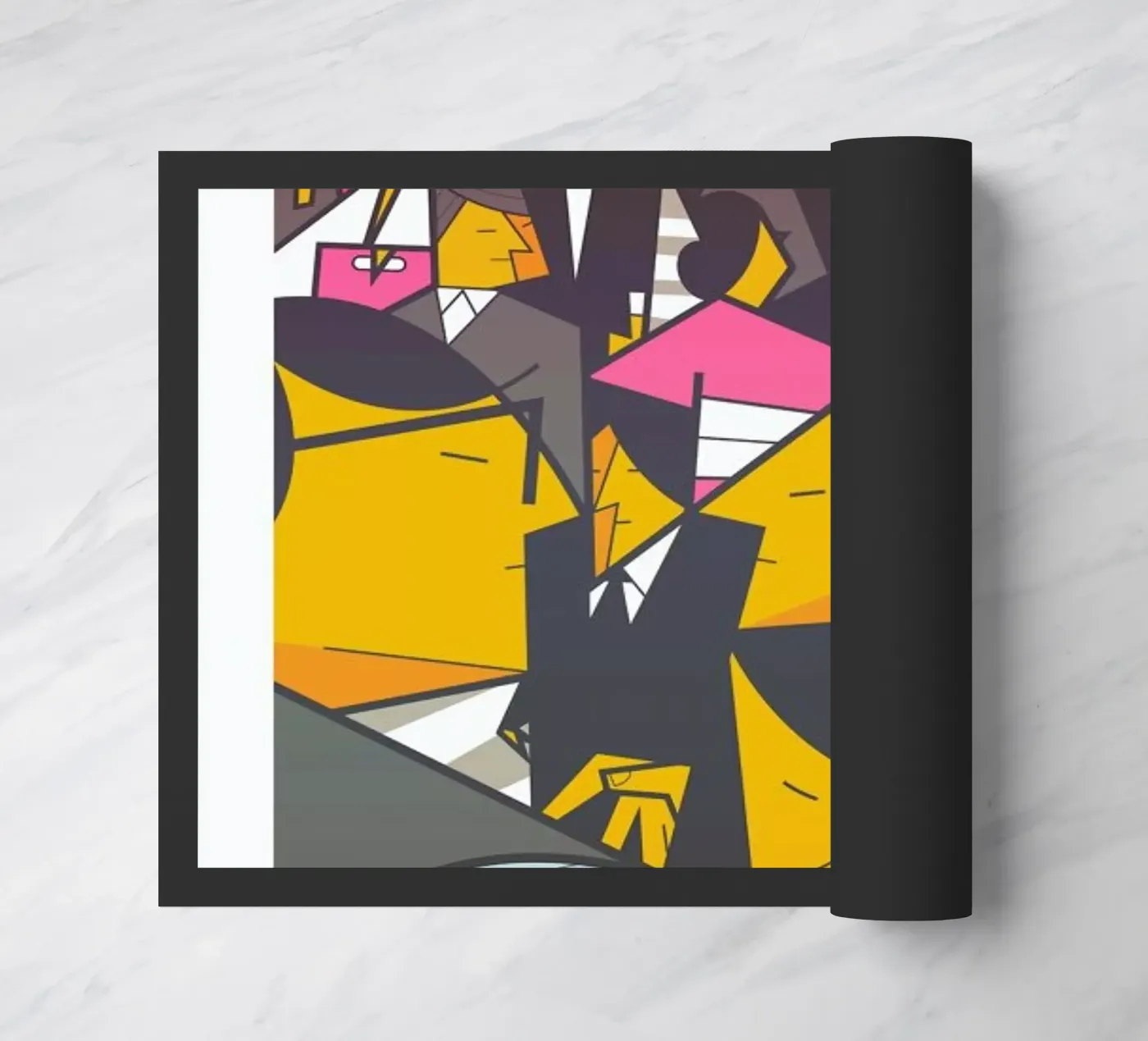 Tokyo Frames Crossing doormat by Ale Giorgini