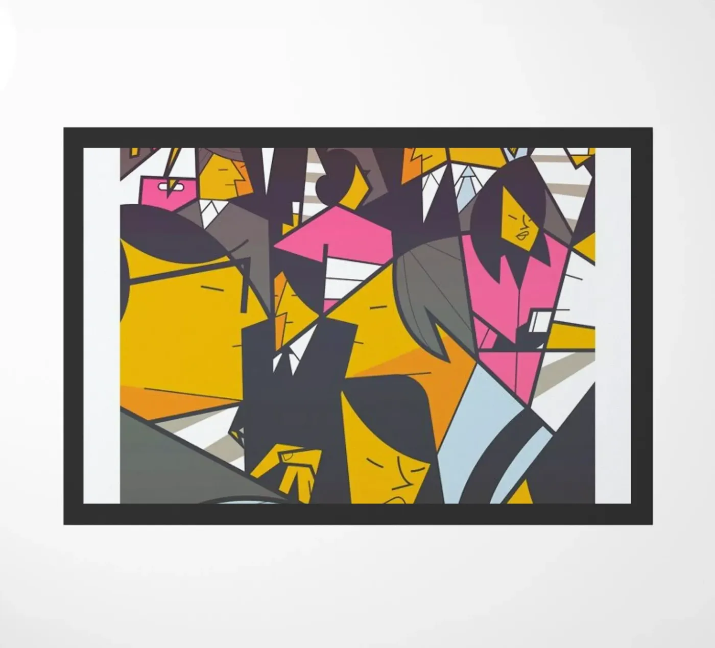 Tokyo Frames Crossing doormat by Ale Giorgini