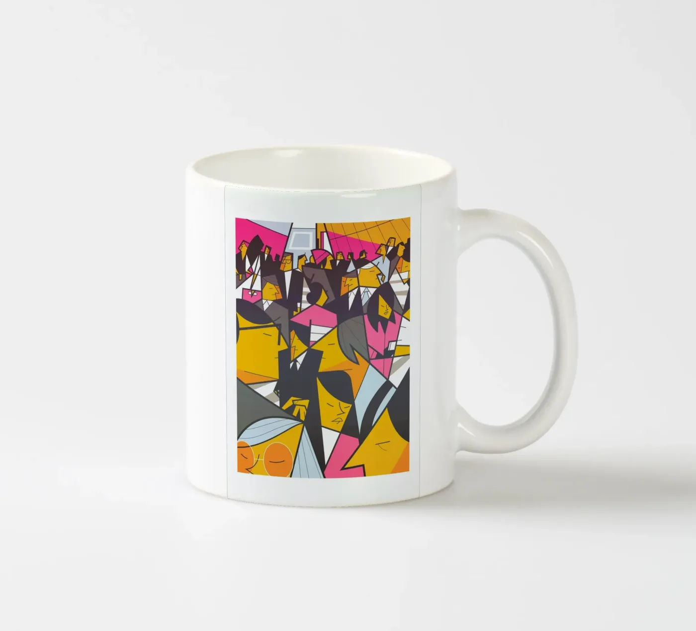 Tokyo Frames Crossing ceramic mug by Ale Giorgini